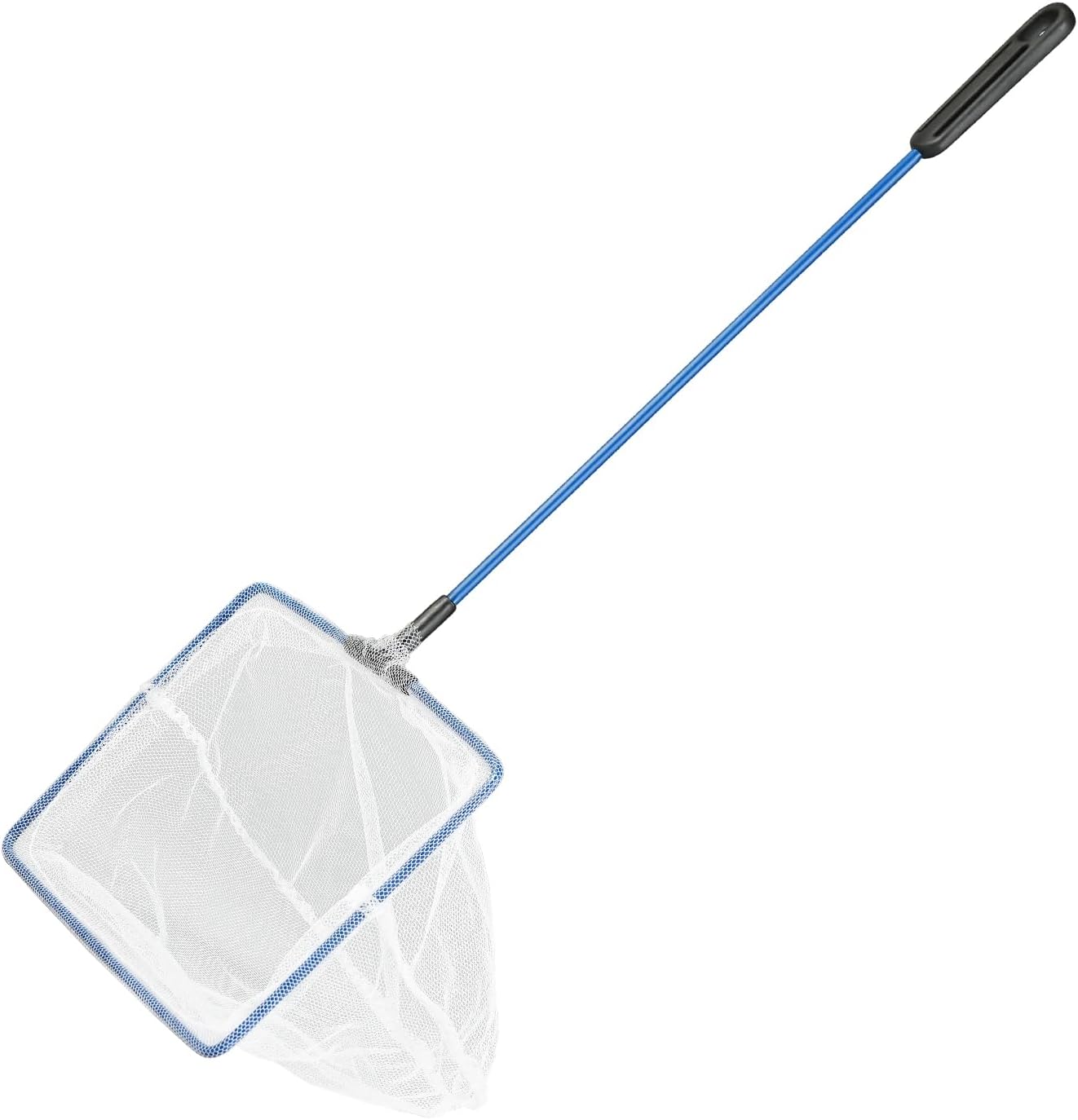 AQUANEAT 4-inch Aquarium Fish Net for small fish tank cleaning, food waste skimmer for small ponds and pools