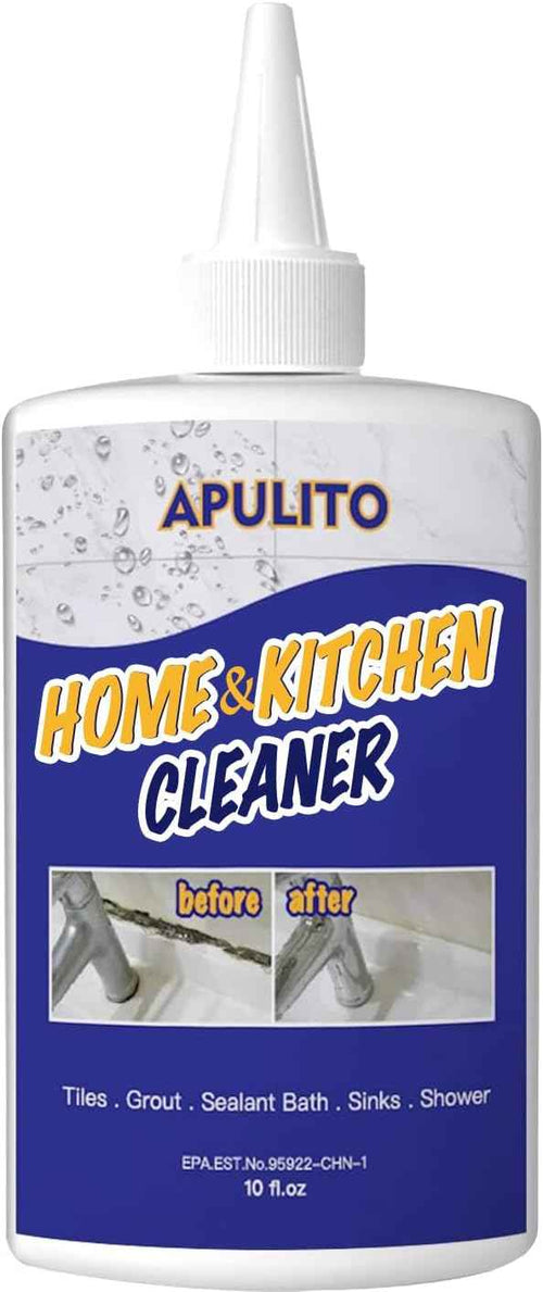 APULITO Household Cleaner Gel for Bathroom Shower Kitchen Tile Grout, Sinks Countertops 10 Fl Oz (Pack of 1)
