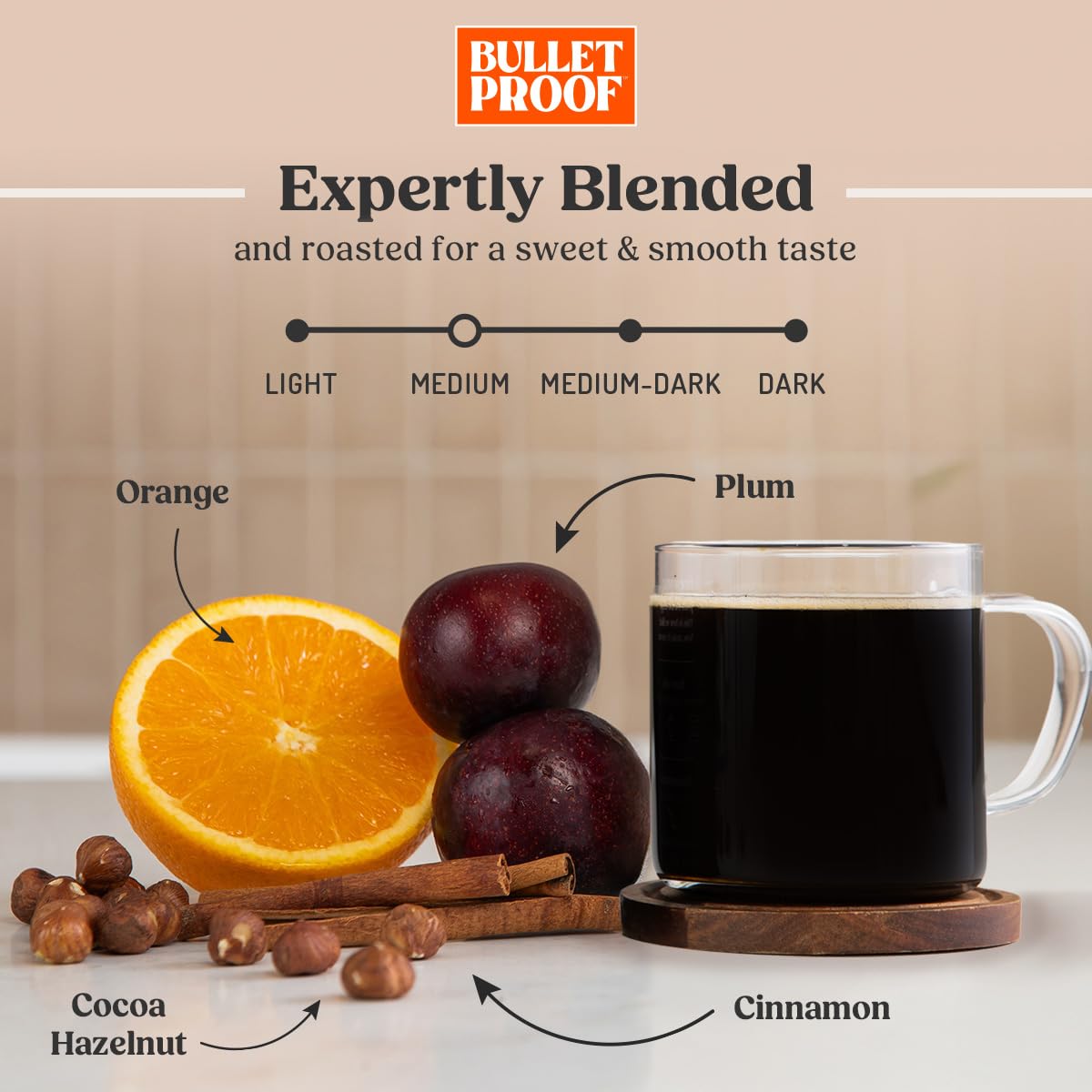 bulletproof original medium roast whole bean coffee 12 ounces clean coffee tested for toxins