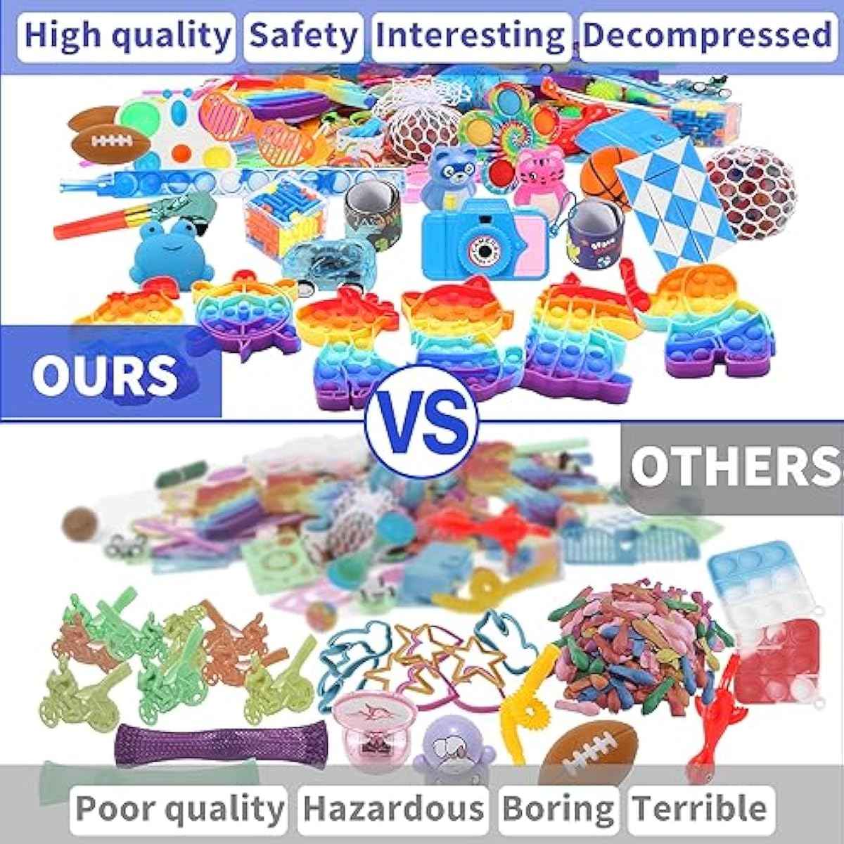 1000 Pcs Party Favors for Kids, Fidget Toys Bulk, Birthday Gift Toys, Fidgets Stocking Stuffers, Treasure Box Party, Goodie Bag Carnival Prizes, Pinata Filler Stuffers Classroom