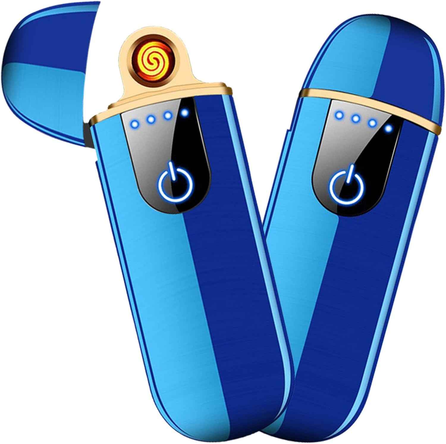 Dragon Smart USB Rechargeable Mini Electric Lighter - Touch Ignition, Windproof, Flameless Plasma Lighter with Battery Indicator