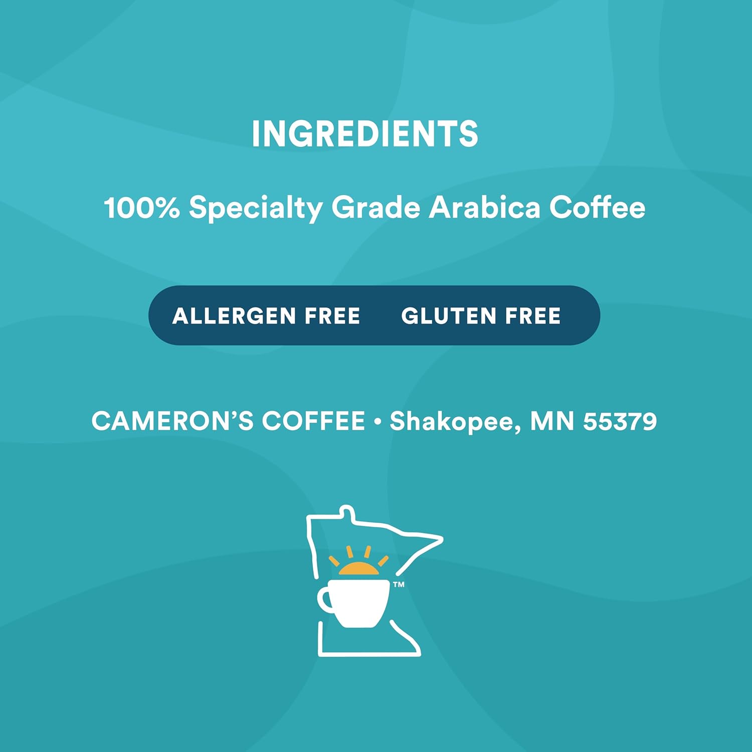 cameron's breakfast blend, 32-ounce, uniquely handcrafted coffee, sustainable, small-batch roasted