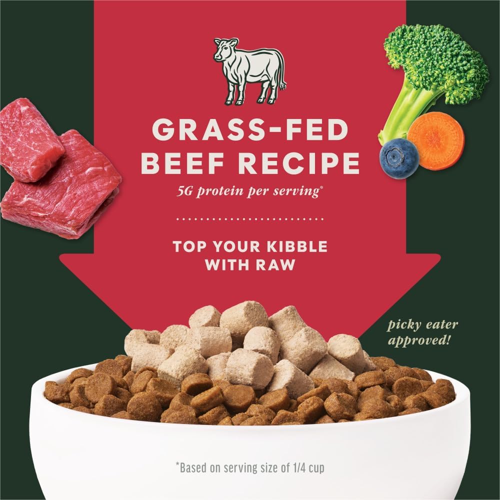 Instinct Raw Boost Mixers grain-free all-natural beef dog food topper, 6 oz bag