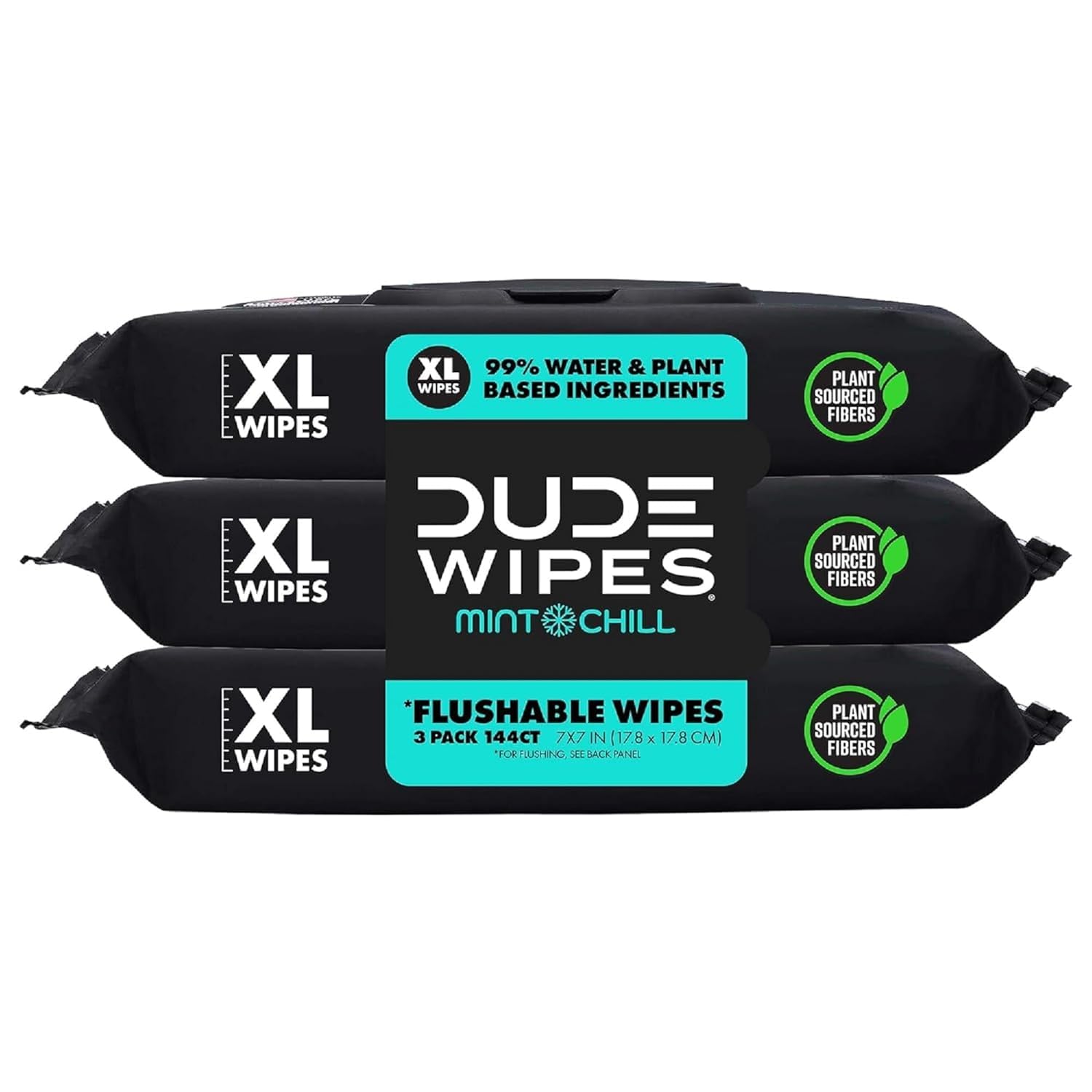 duke unscented extra-large adult wet wipes - 3 pack, 144 flushable wipes, septic and sewer safe