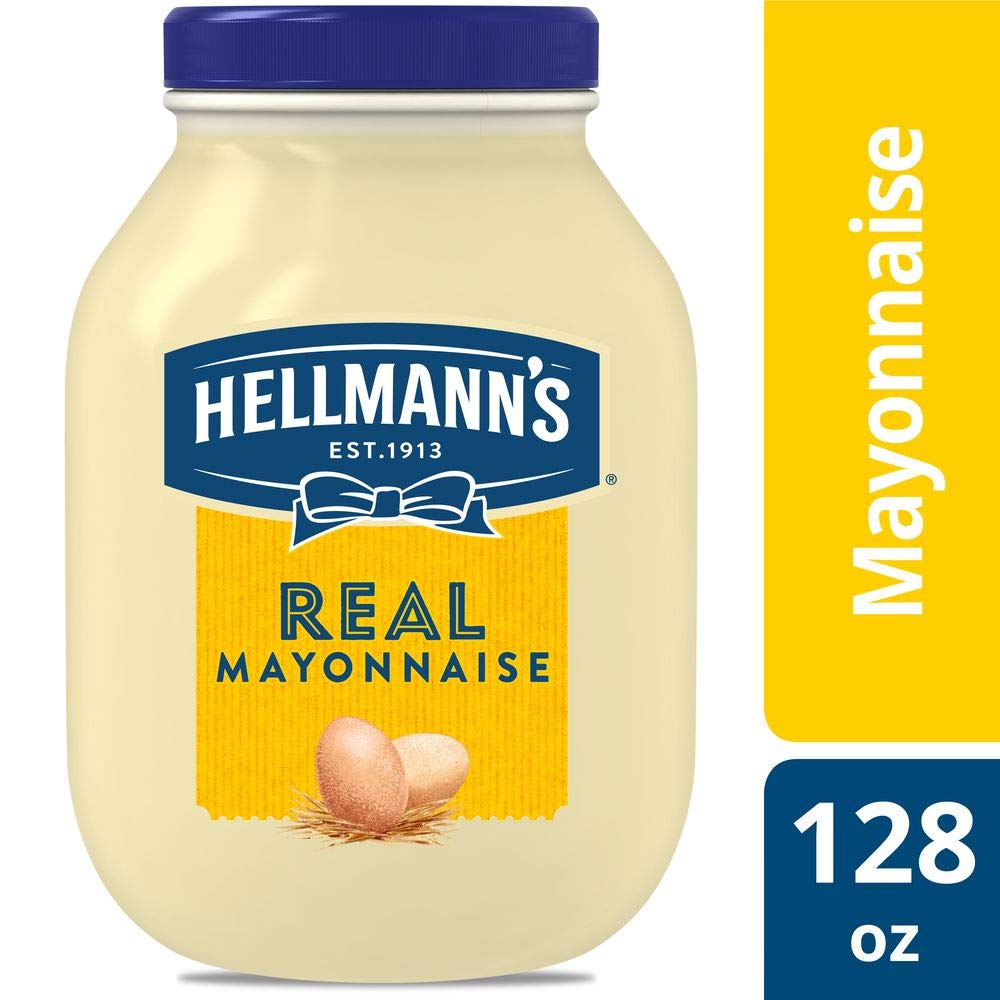 Hellmann's 1 Gallon, 128 oz, 100% Cage Free Eggs Mayonnaise Jar, Gluten Free, Vegetarian, Kosher