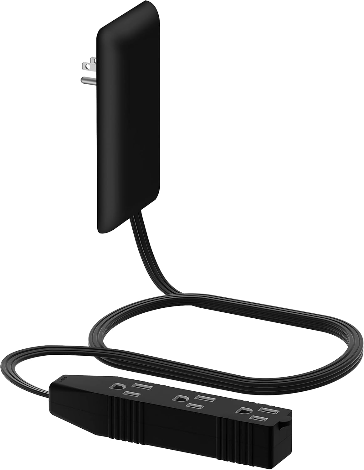 Lider LWE3-315-W Flat-Face Outlet Extender with 3 Receptacles, 3ft Cord, ETL-Listed, White