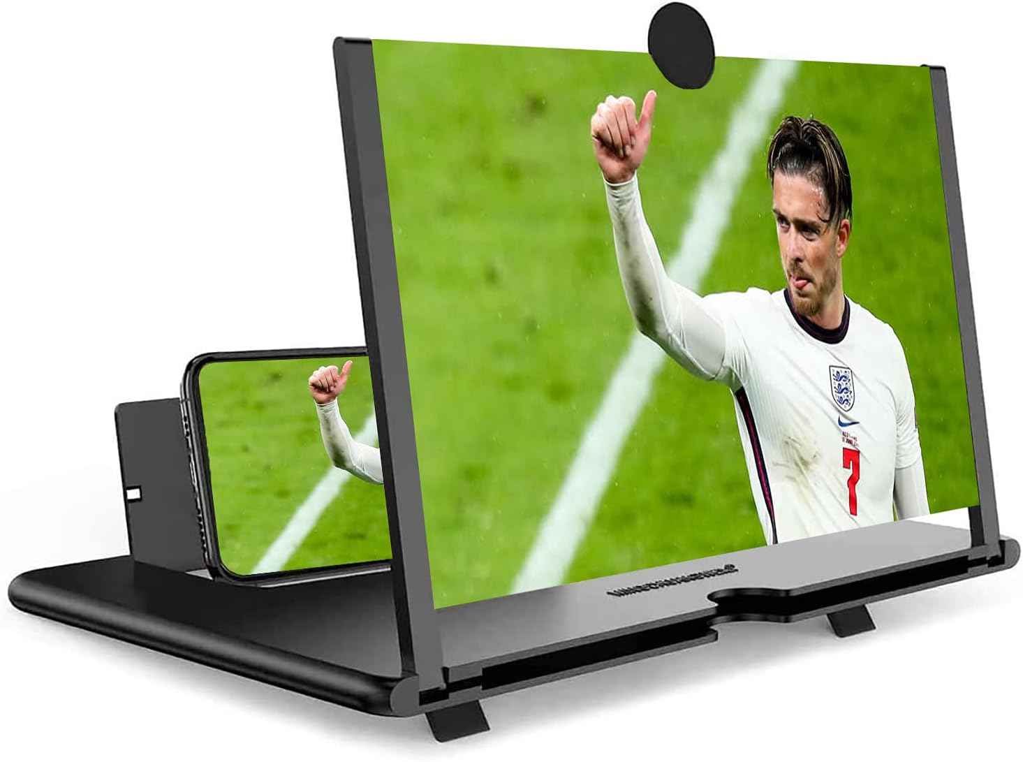 14 Inch Smartphone Screen Magnifier 3D HD Foldable Amplifier Phone Stand with Adjustable Angle Gift for Mom Dad Family Portable Universal Enlarger Movies Gaming Video