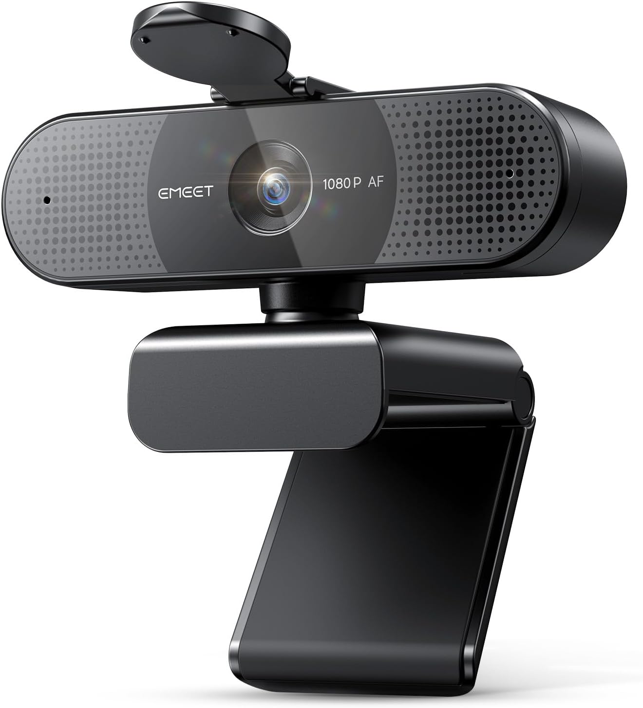 emeet c960 1080p webcam with 2 mics, 90° fov, usb type-a & a-to-c adapter, plug&play computer camera