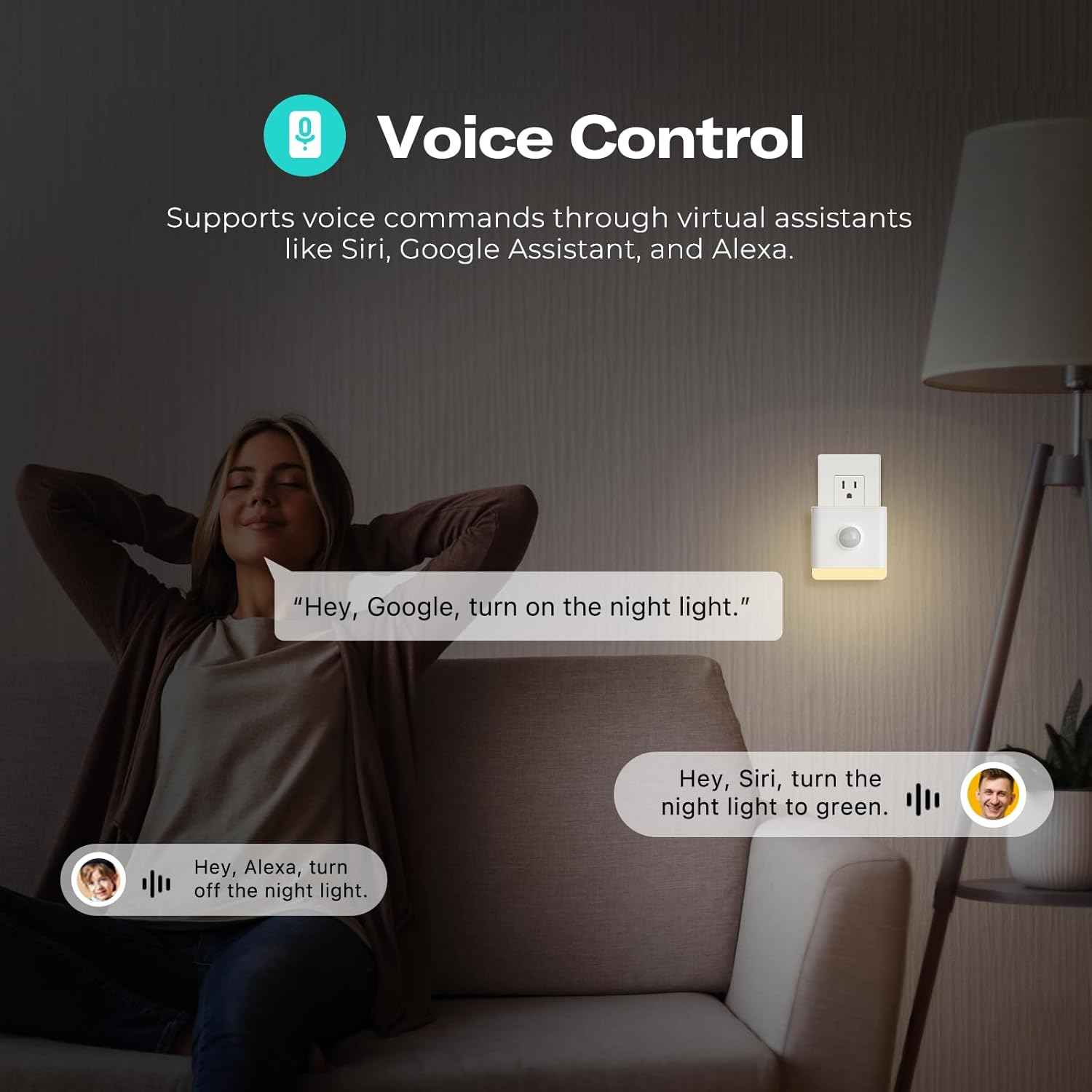 THIRDREALITY Smart Color Night Light, Matter Over WiFi, 3-1 Multi-Functionality, Work with SmartThings, Google Home, Apple Home, Alexa
