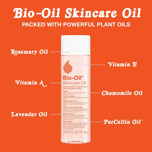 Bio-Oil Skincare Body Oil Serum, 6.7 Oz, Non-Comedogenic, Vegan Friendly, Paraben Free