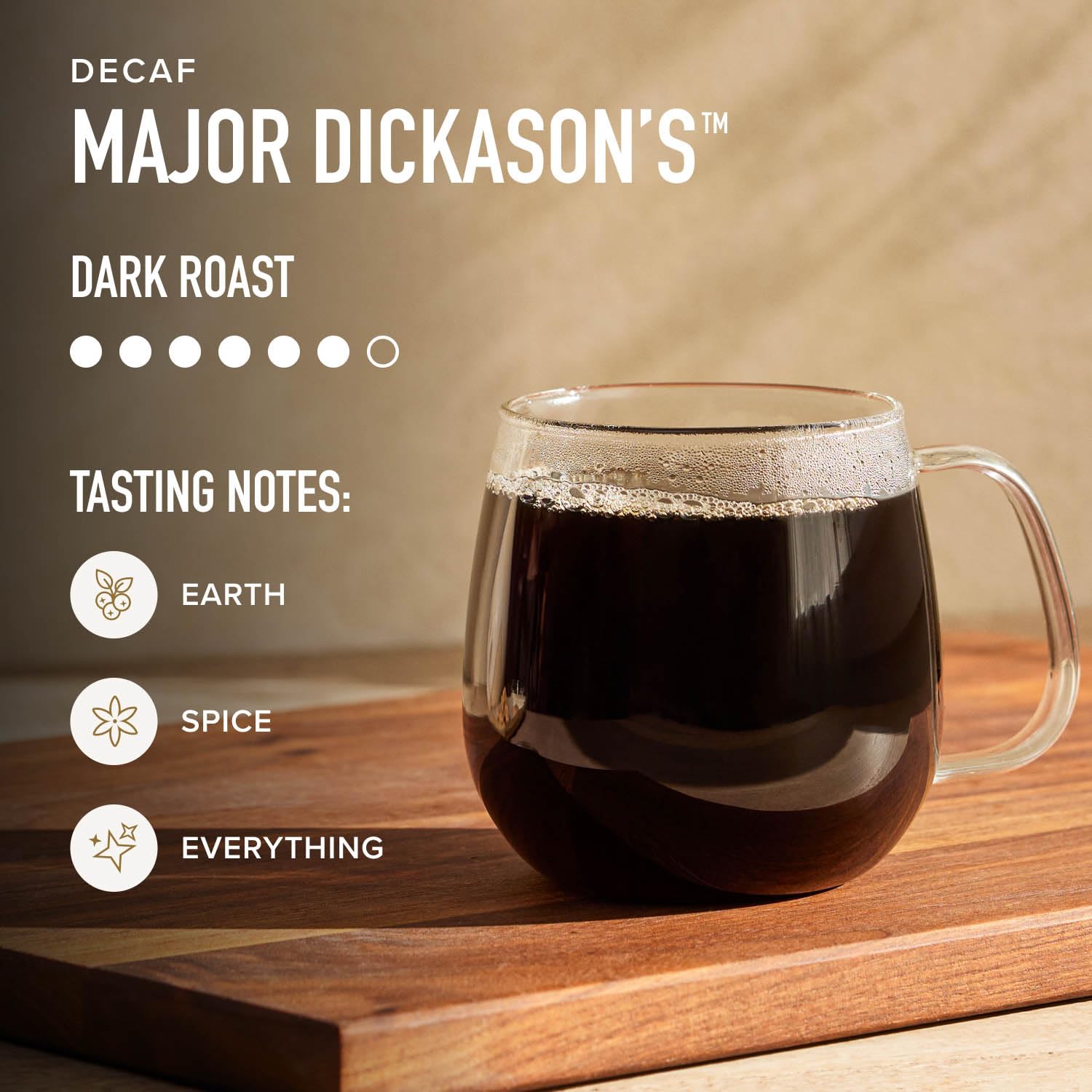 Peet's Decaf Major Dickason's Blend 10.5 Ounce Dark Roast Ground Arabica Coffee Bag