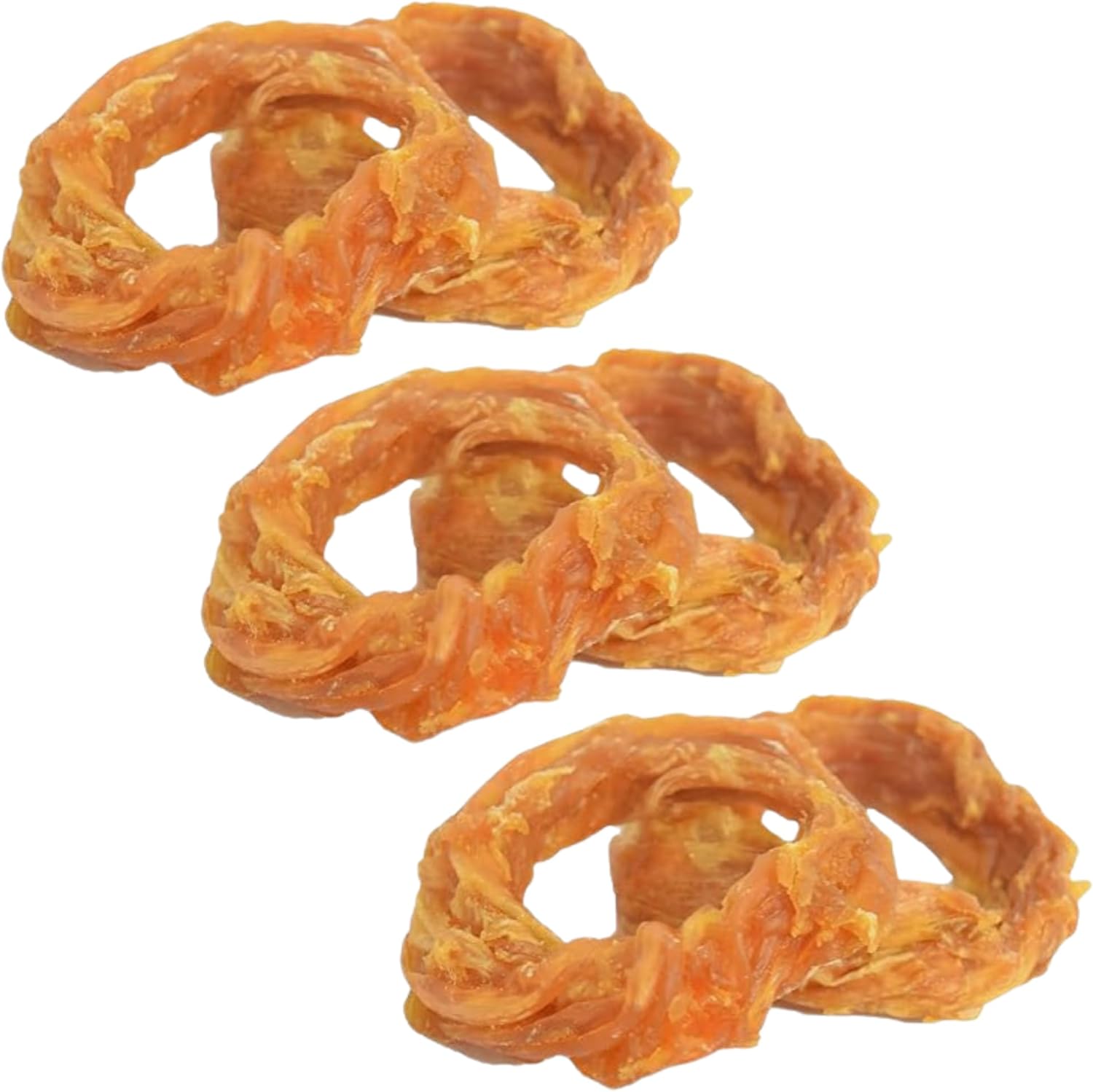 6-pack ultra chewy turkey tendon rings for dogs - premium all-natural hypoallergenic alternative to rawhide