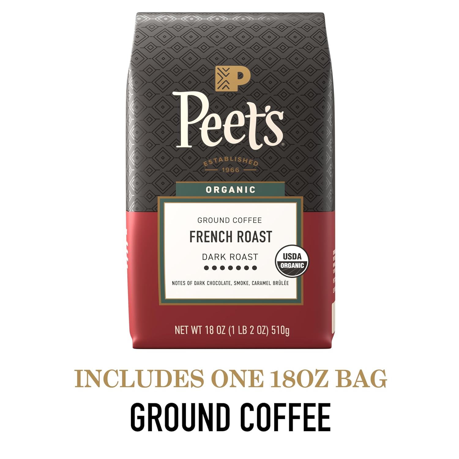 peets usda organic dark roast 100 arabica coffee french roast 18 ounce bag