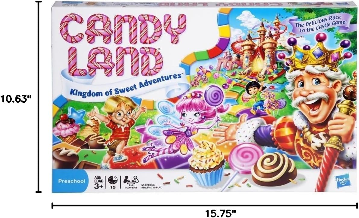 Hasbro Gaming Candy Land Kingdom of Sweet Adventures Board Game for Kids, Easter Gifts for Boys and Girls, Ages 3 & Up (Amazon Exclusive)