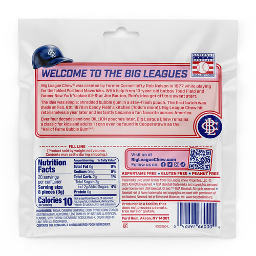 big league chew outta here original bubble gum classic ballpark flavor 12 pack