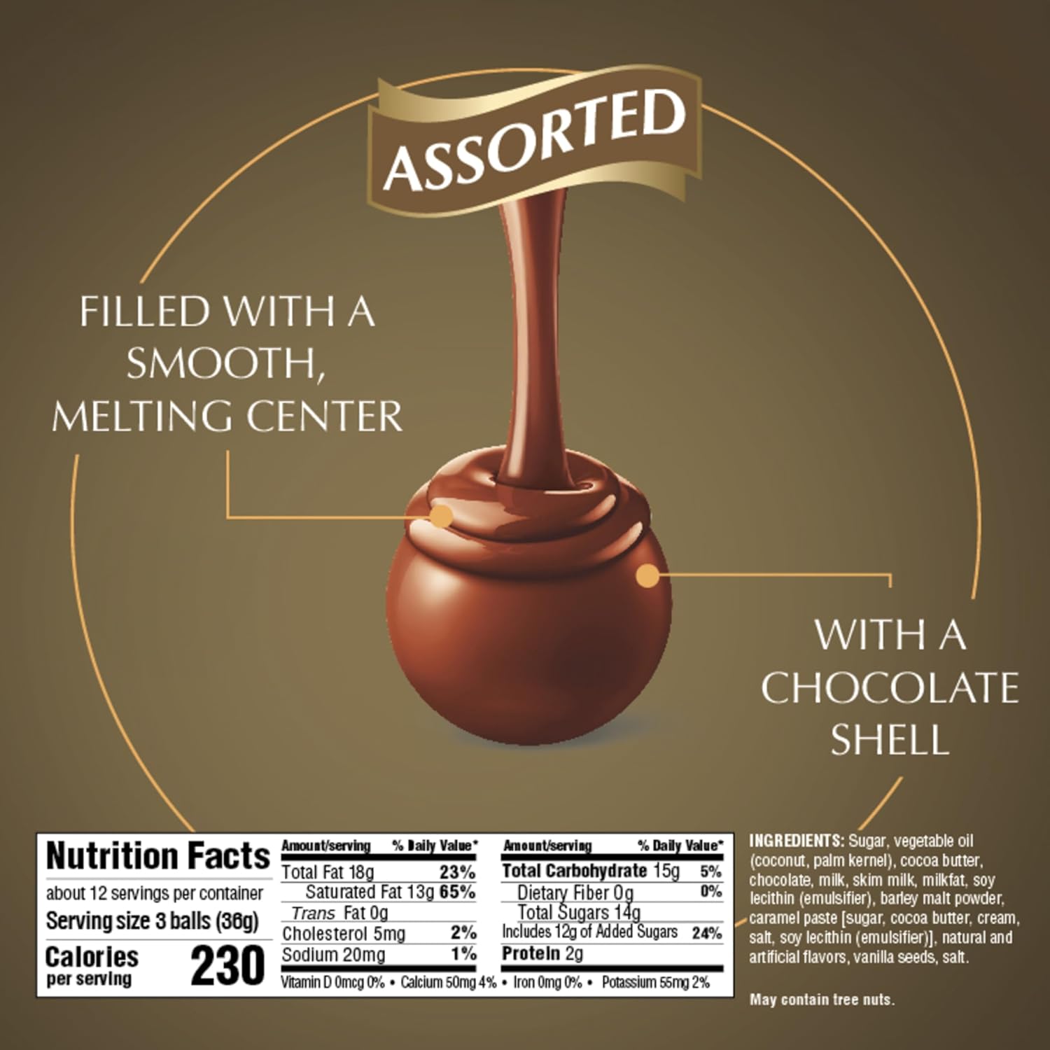lindt assorted chocolate candy truffles, 15.2 oz, assorted flavors, gourmet, kosher