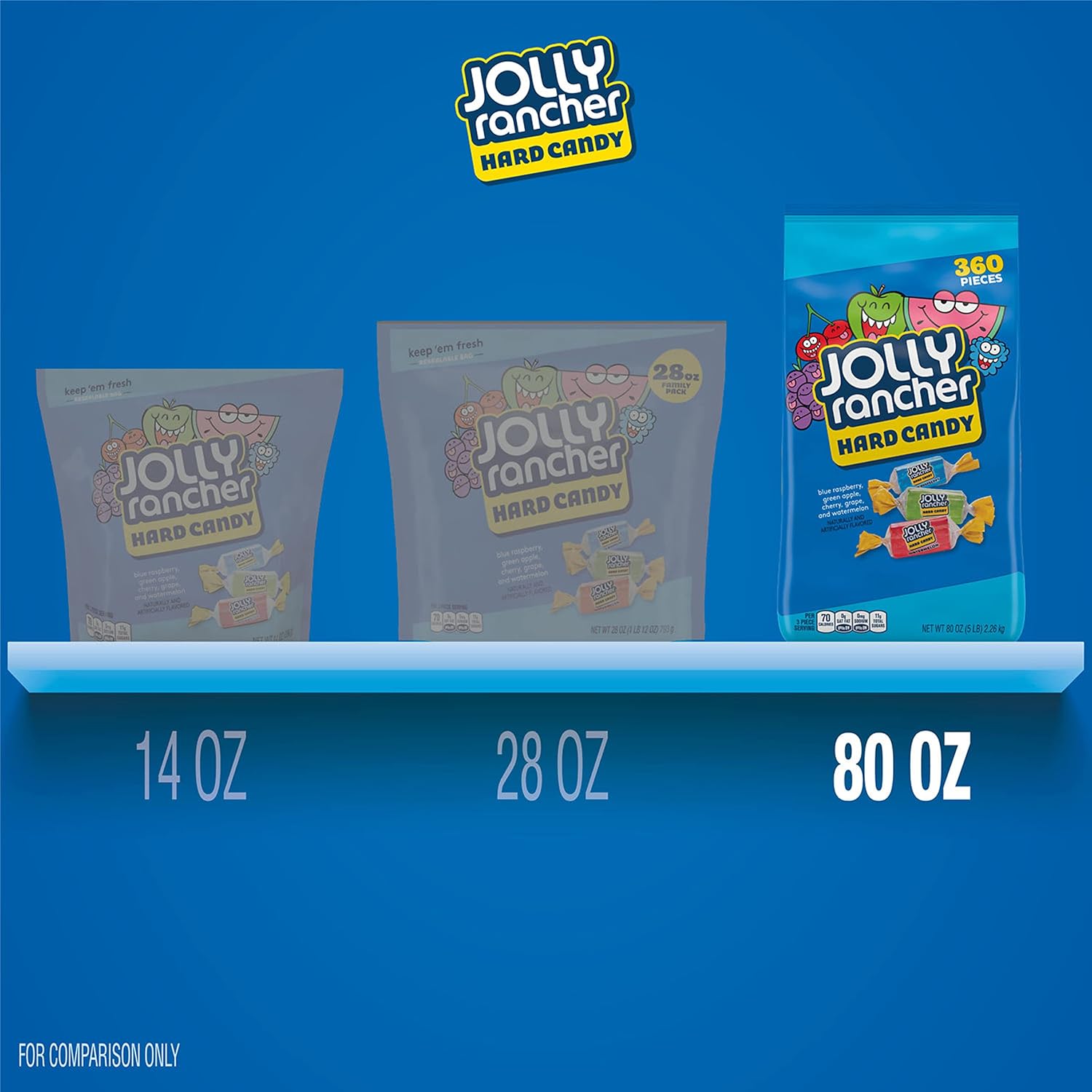 jolly rancher assorted fruit flavored hard candy bulk bag 5lb for parties and gifts