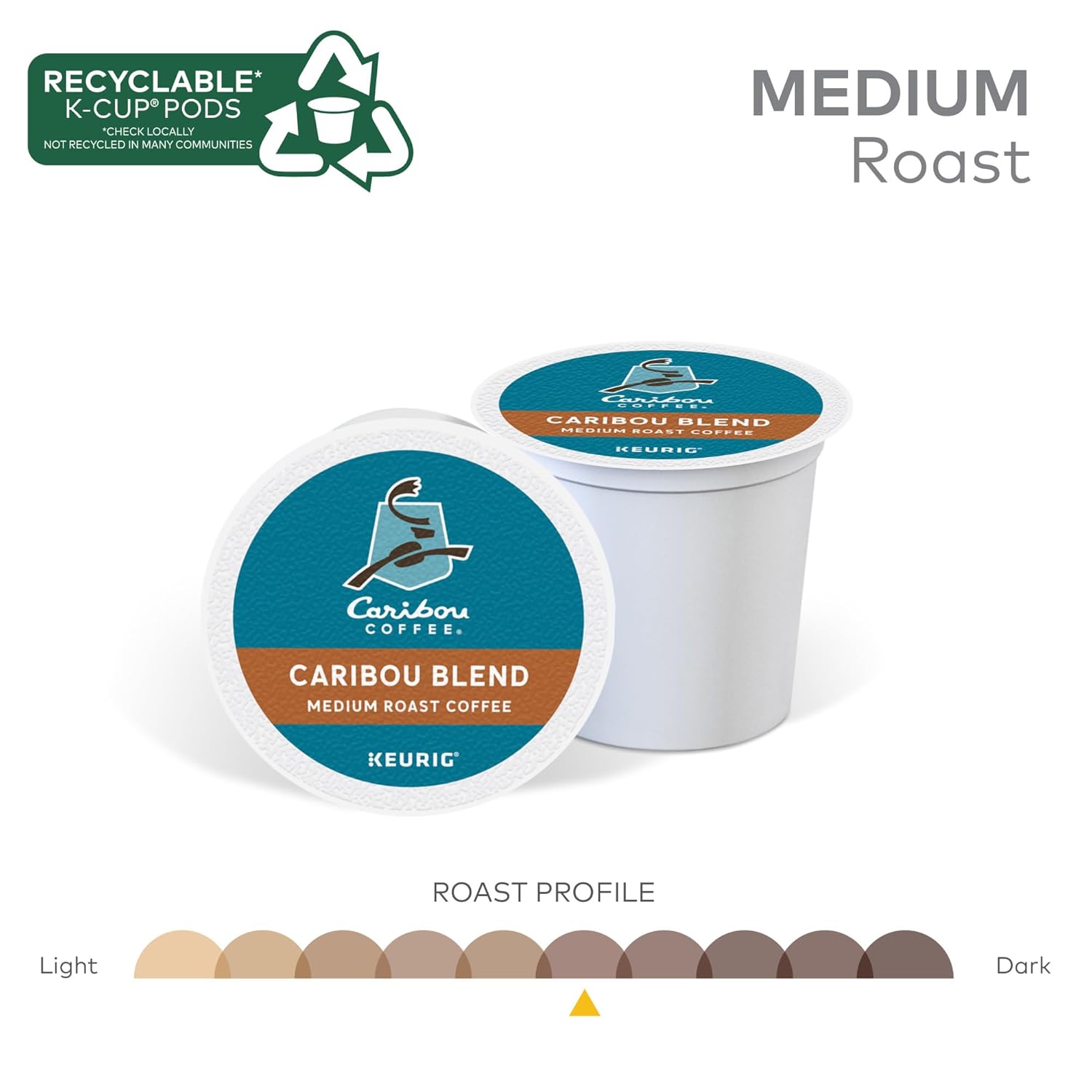 Caribou Coffee Caribou Blend medium roast Keurig K-Cup Pods, 32 count