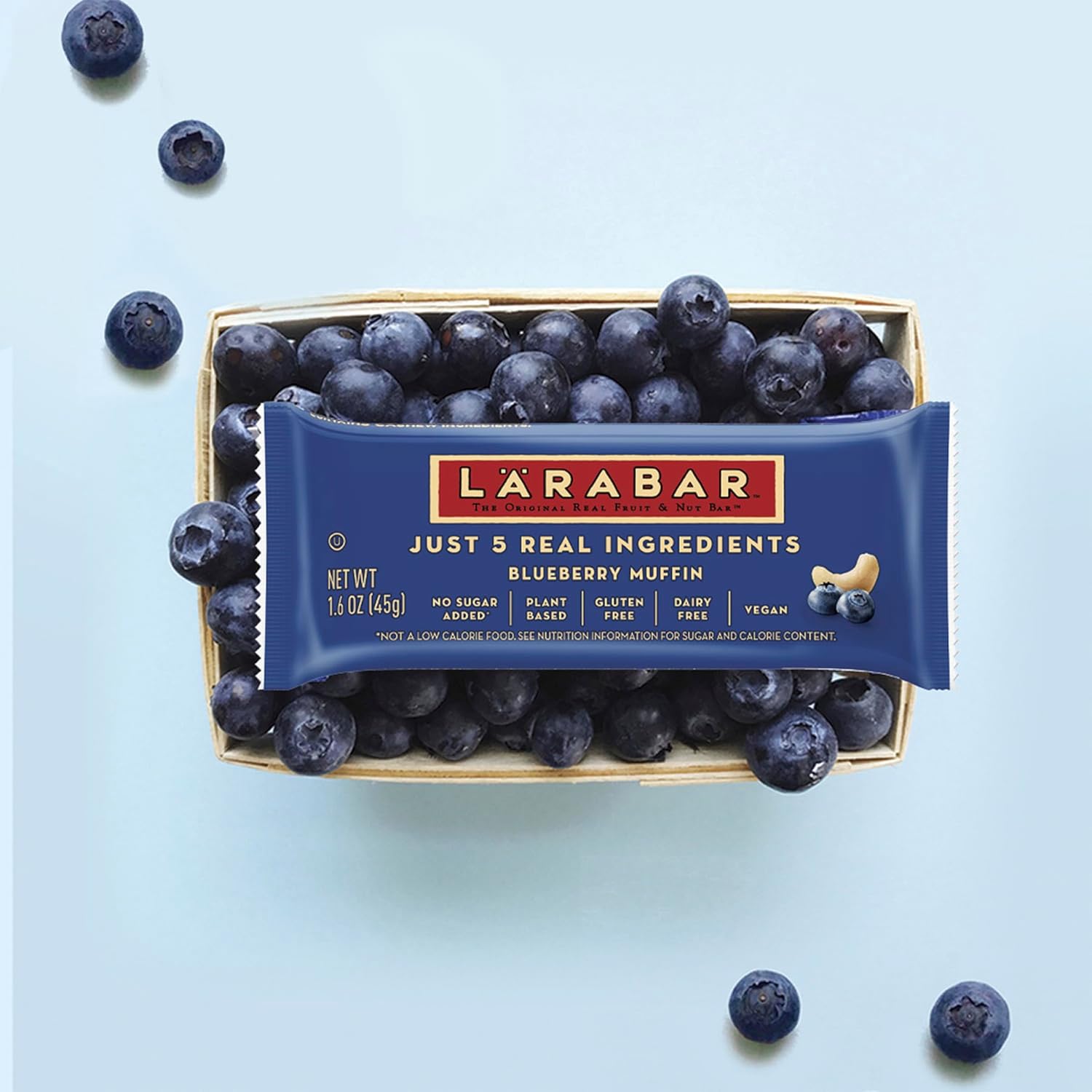 larabar fruit & nut bars 18 count variety pack, blueberry muffin lemon apple pie, vegan gluten free dairy free