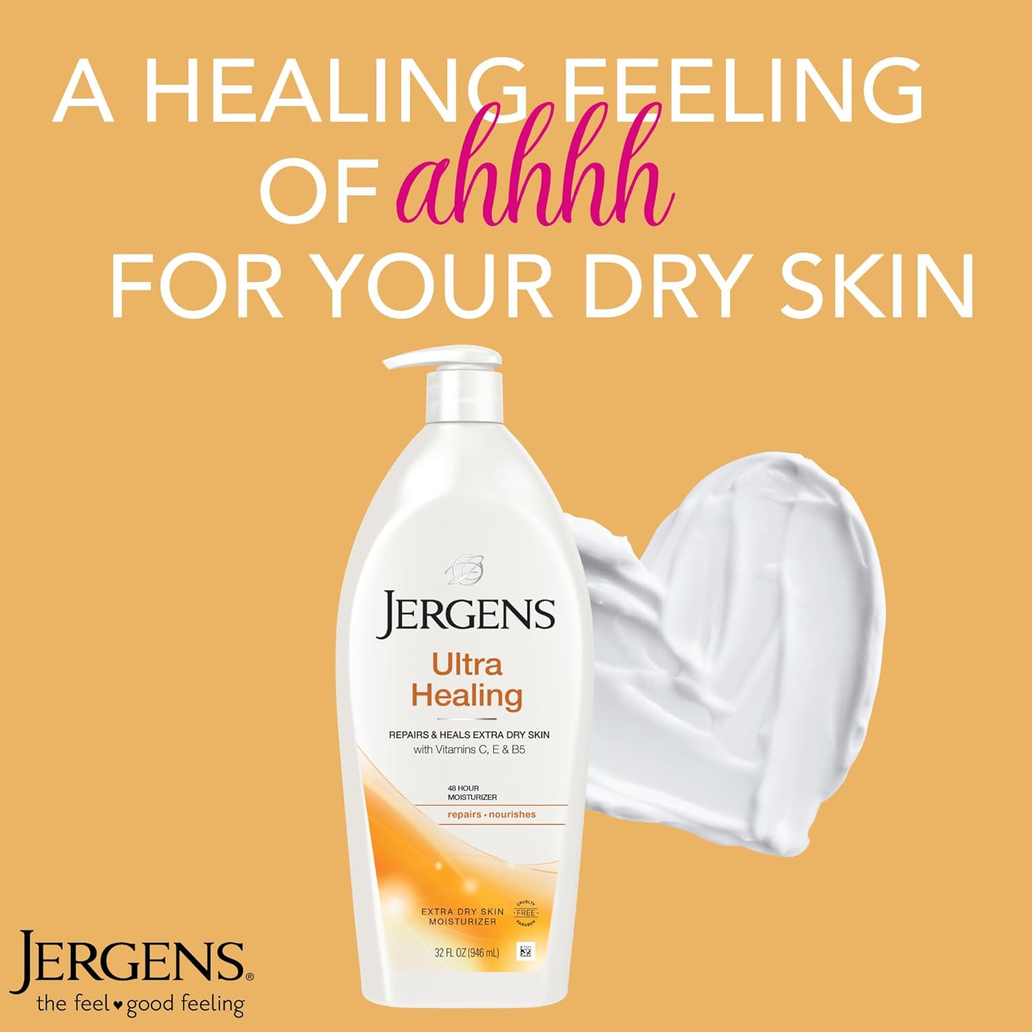 jergens ultra healing dry skin lotion 32oz hand body moisturizer white