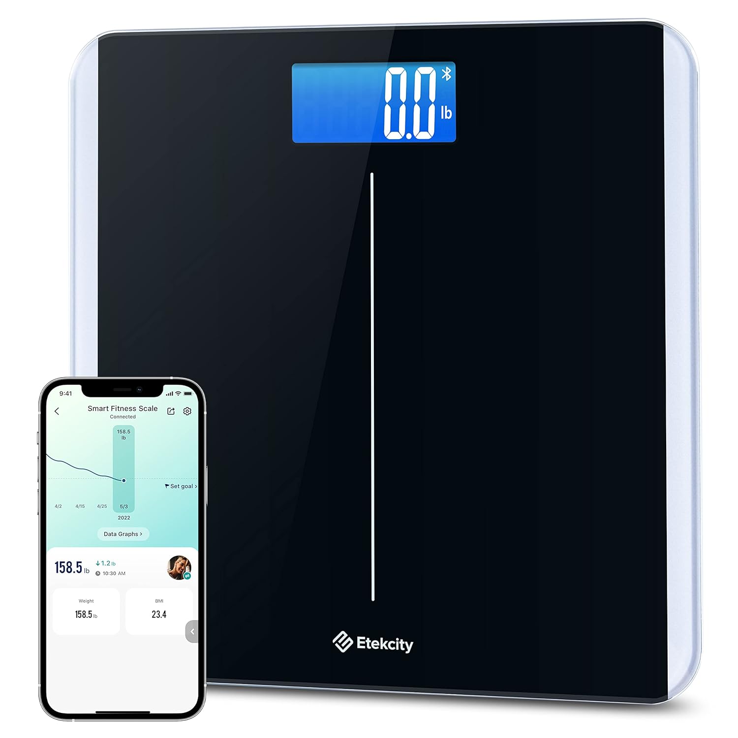 etekcity fsa&hsa eligible smart scale for body weight fat digital bathroom weighing machine for accurate bmi muscle mass composition home use apple health compatible
