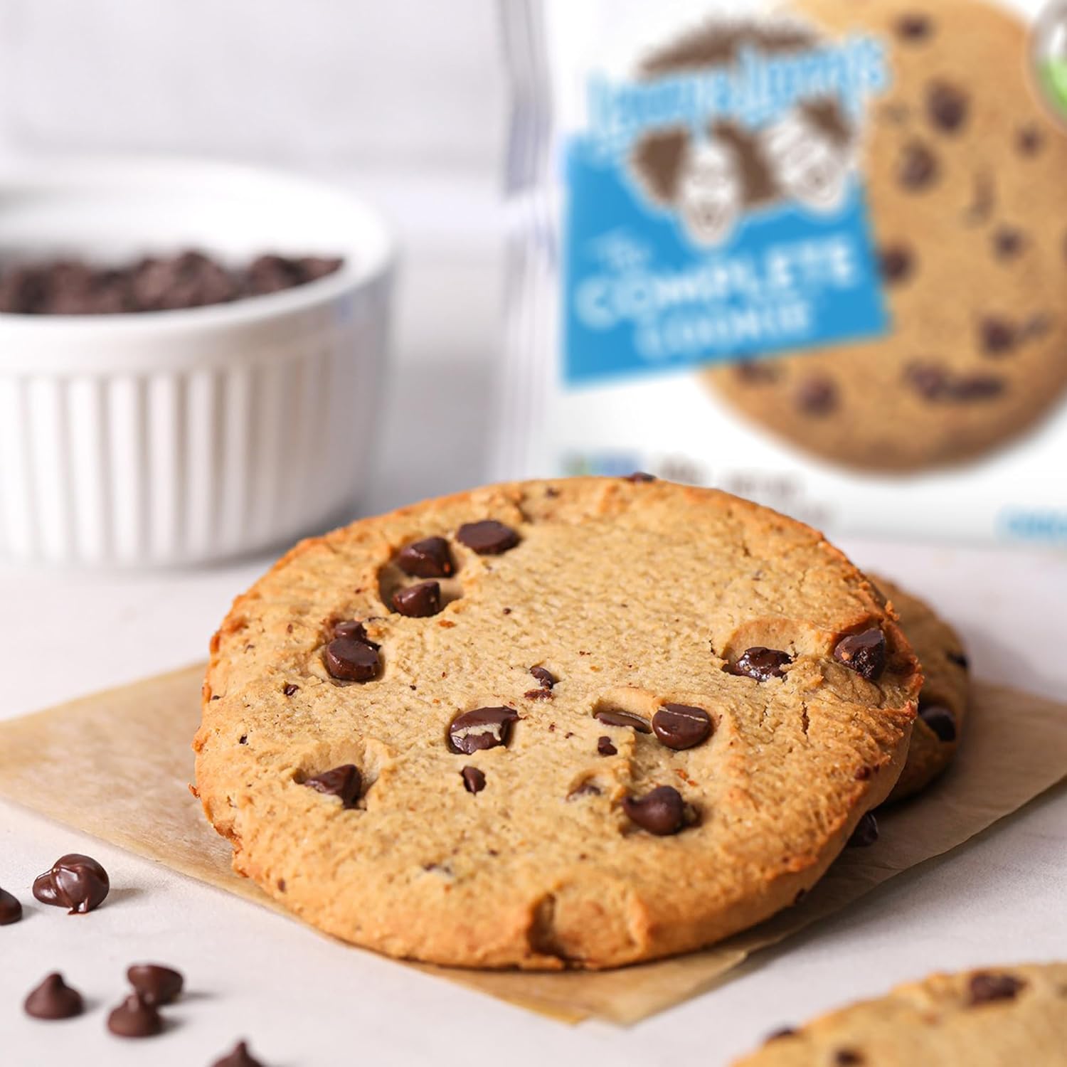 Lenny & Larry's Complete Chocolate Chip Protein Cookies, soft-baked, 16g plant protein, vegan, non-GMO, high fiber, 4 oz, 12-pack