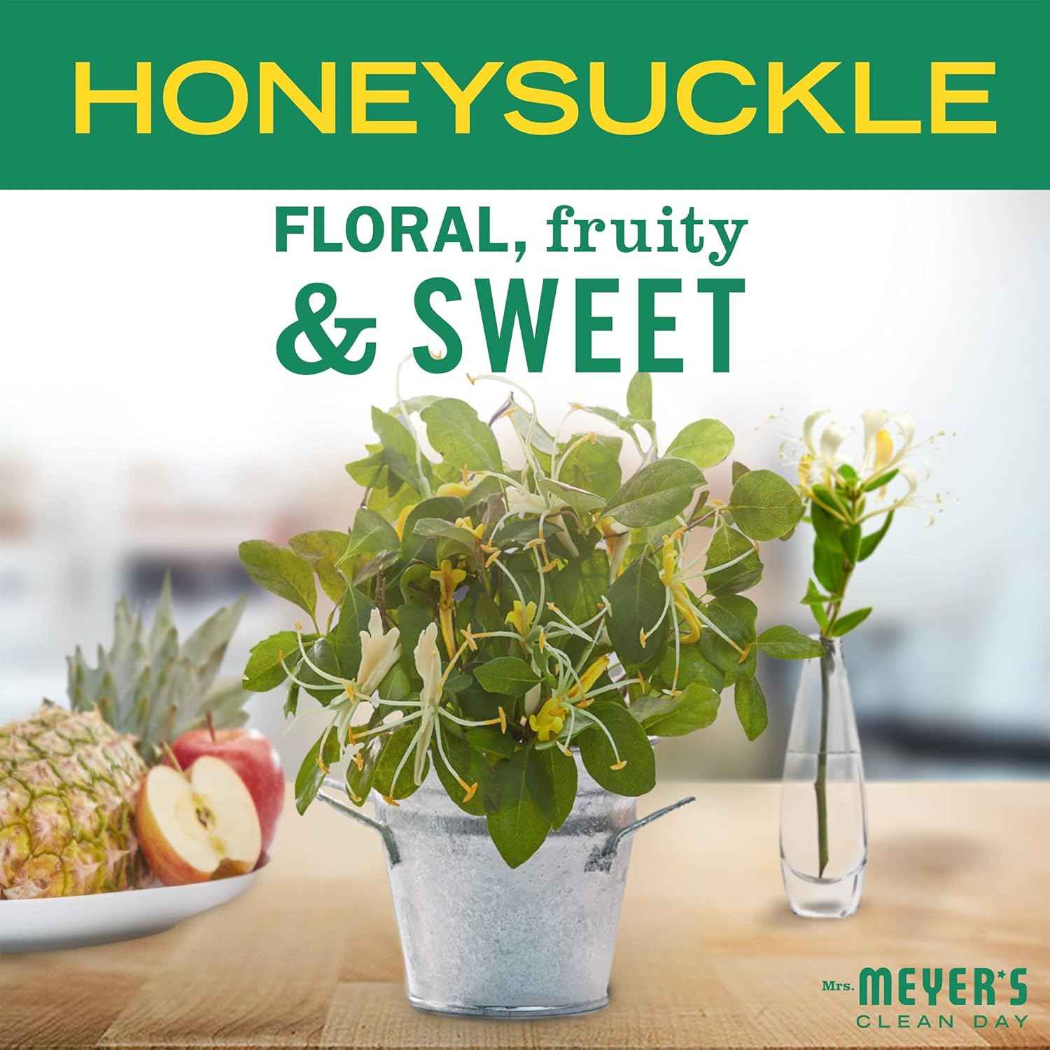MRS. MEYER'S CLEAN DAY All-Purpose Cleaner Spray, Honeysuckle (16 Fl Oz (Pack of 3))