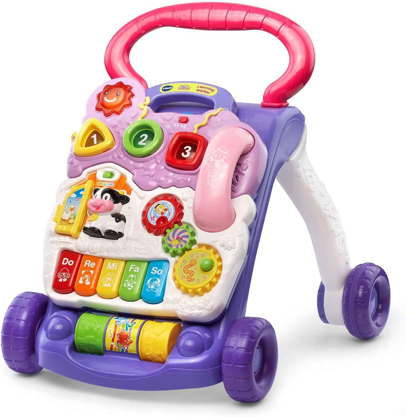 VTech Sit-to-Stand Learning Walker (Frustration Free Packaging), Pink