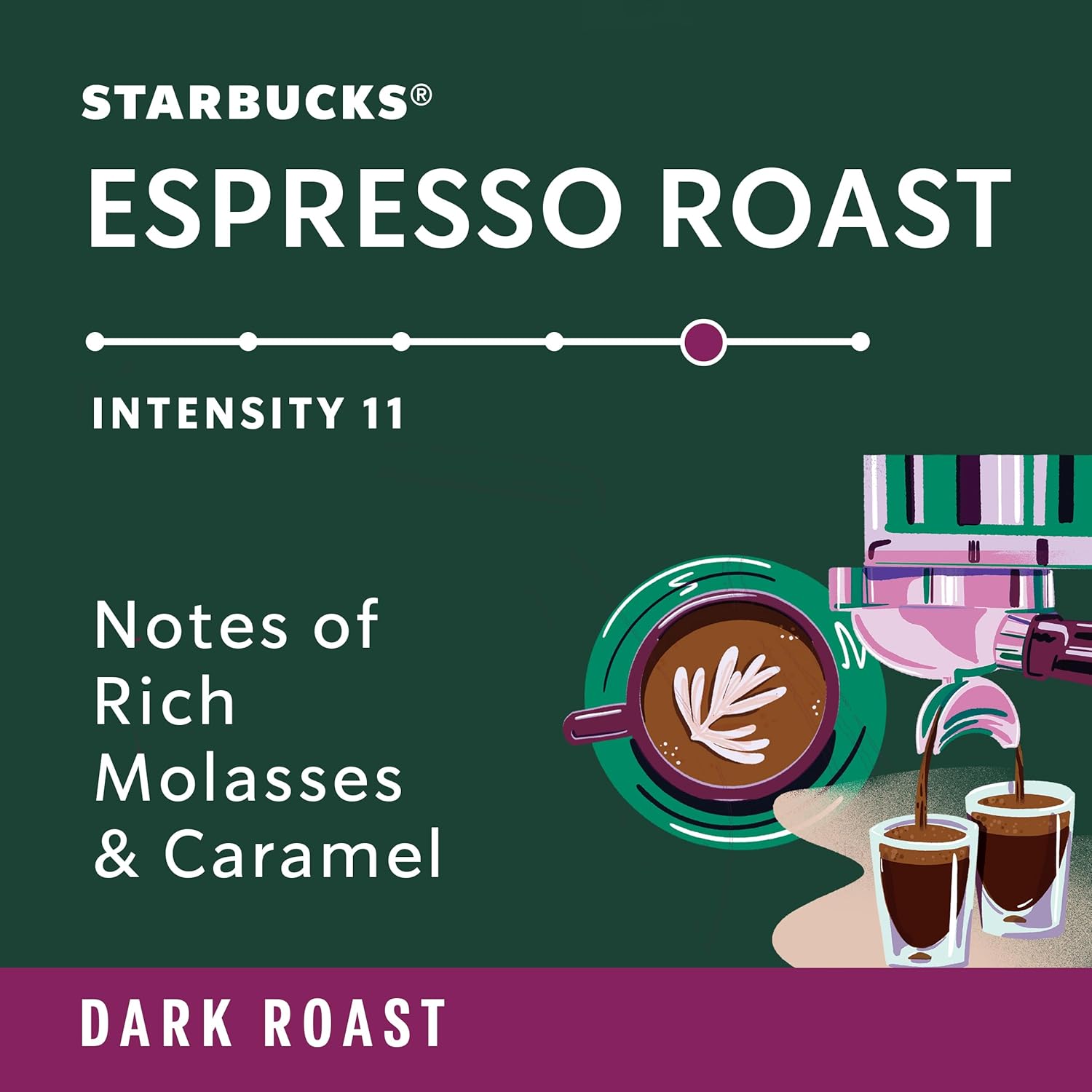 Starbucks Dark Roast Espresso, 50-count pods, Nespresso Original Line, compatible with Essenza Mini, Pixie, CitiZ, Expert, Lattissima, KitchenAid, Creatista