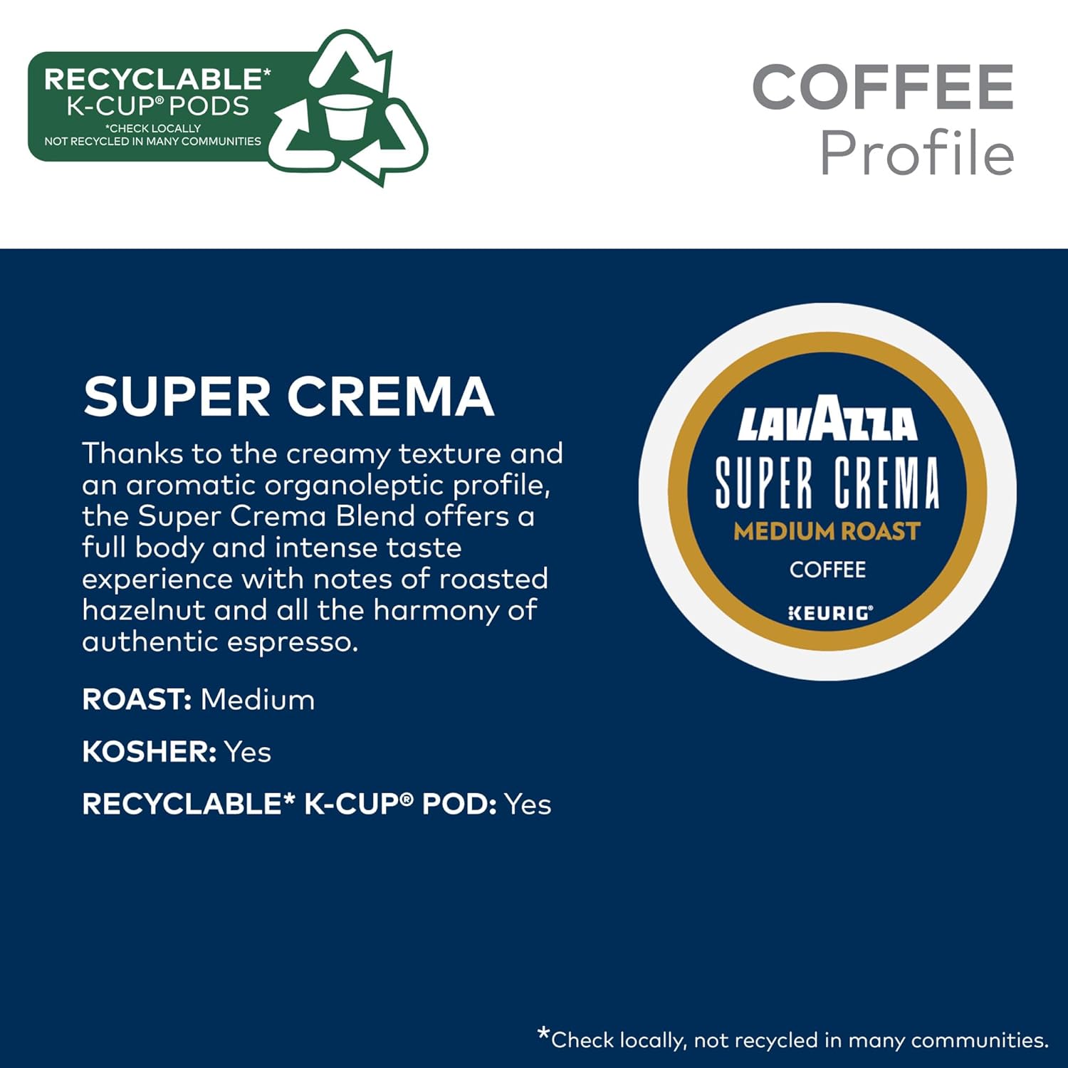 lavazza favorites collection variety pack, keurig k-cup pods, light and medium roast coffees, 64-count box