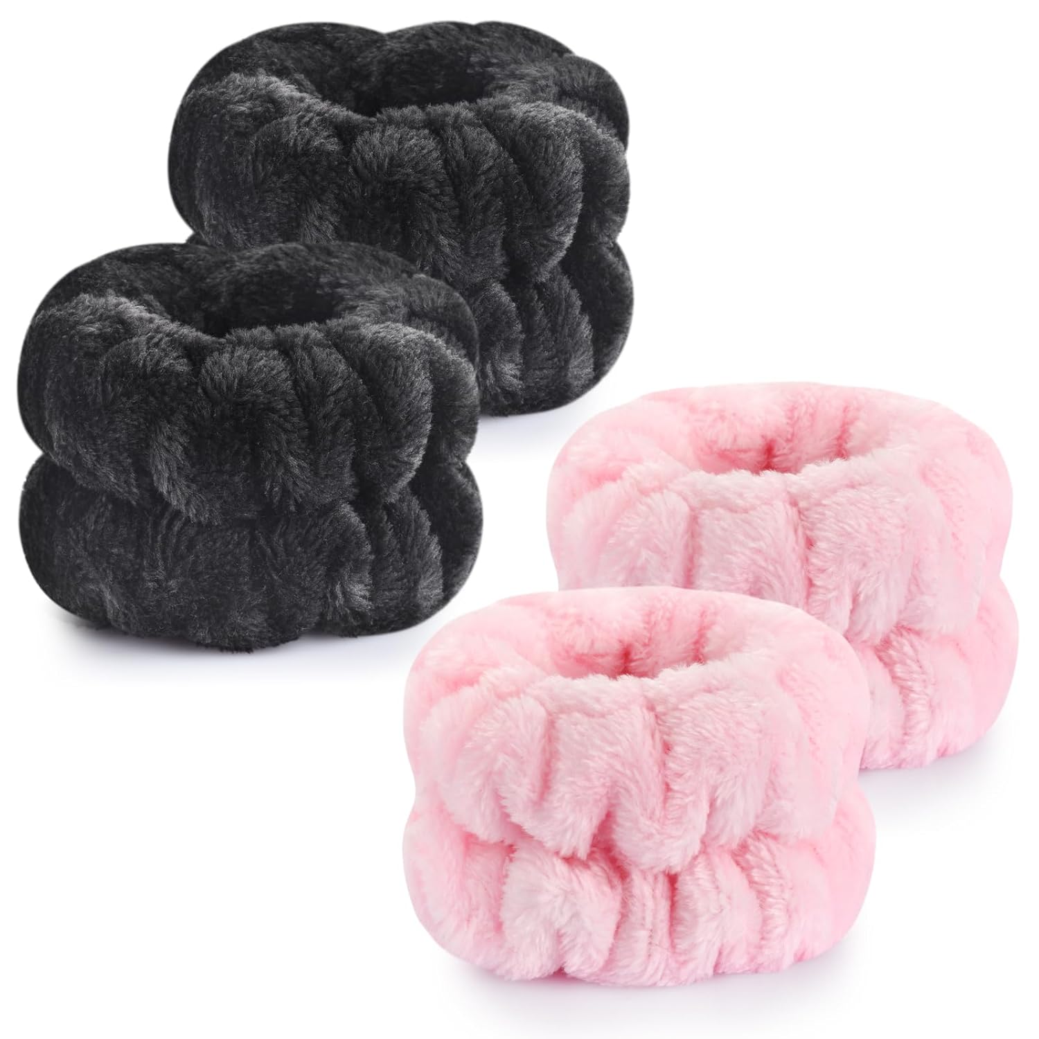 dorbetar microfiber wrist towels for washing face, soft coral fleece, breathable, fast drying