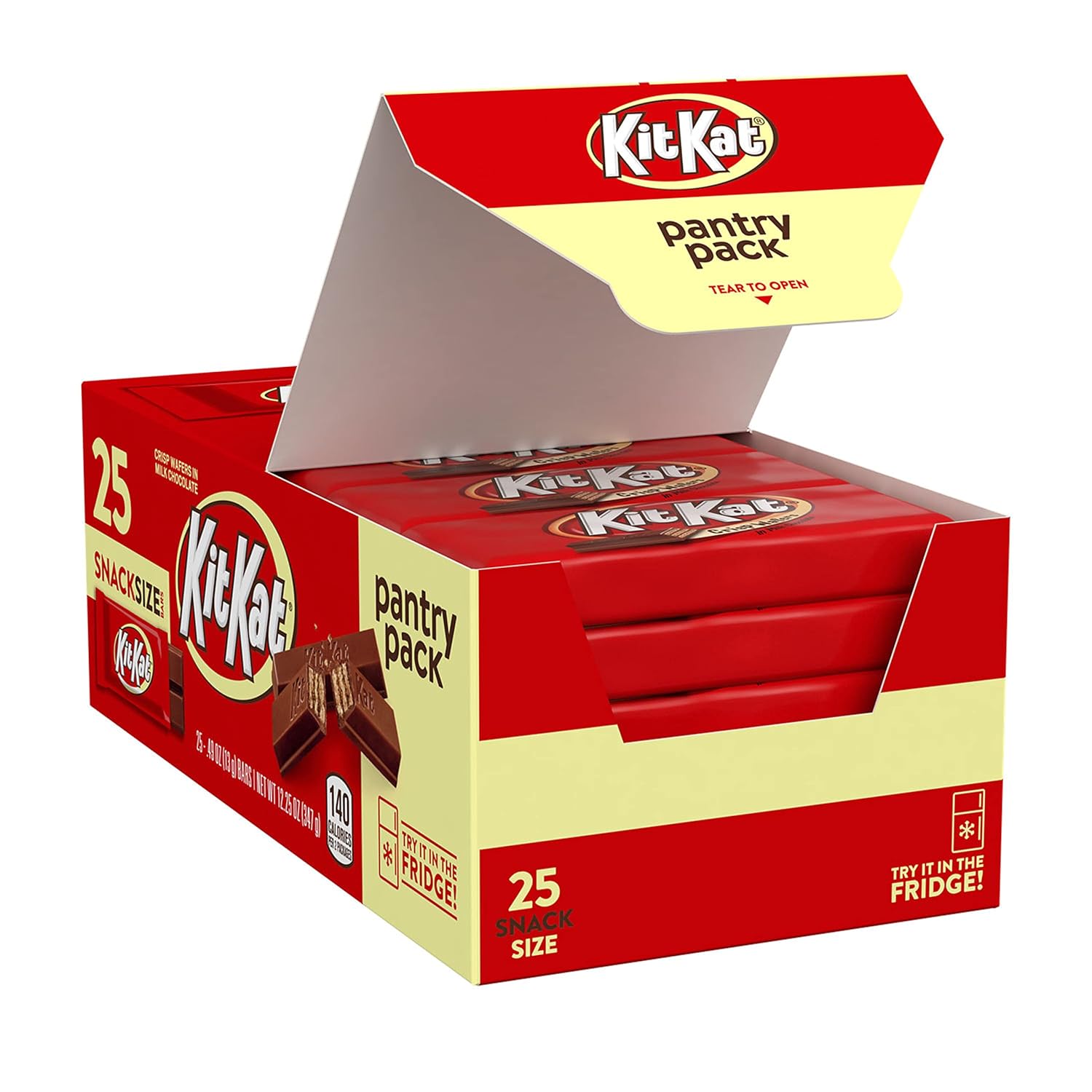 kit kat milk chocolate wafer snack size 25 pieces 12.25 oz pantry pack candy