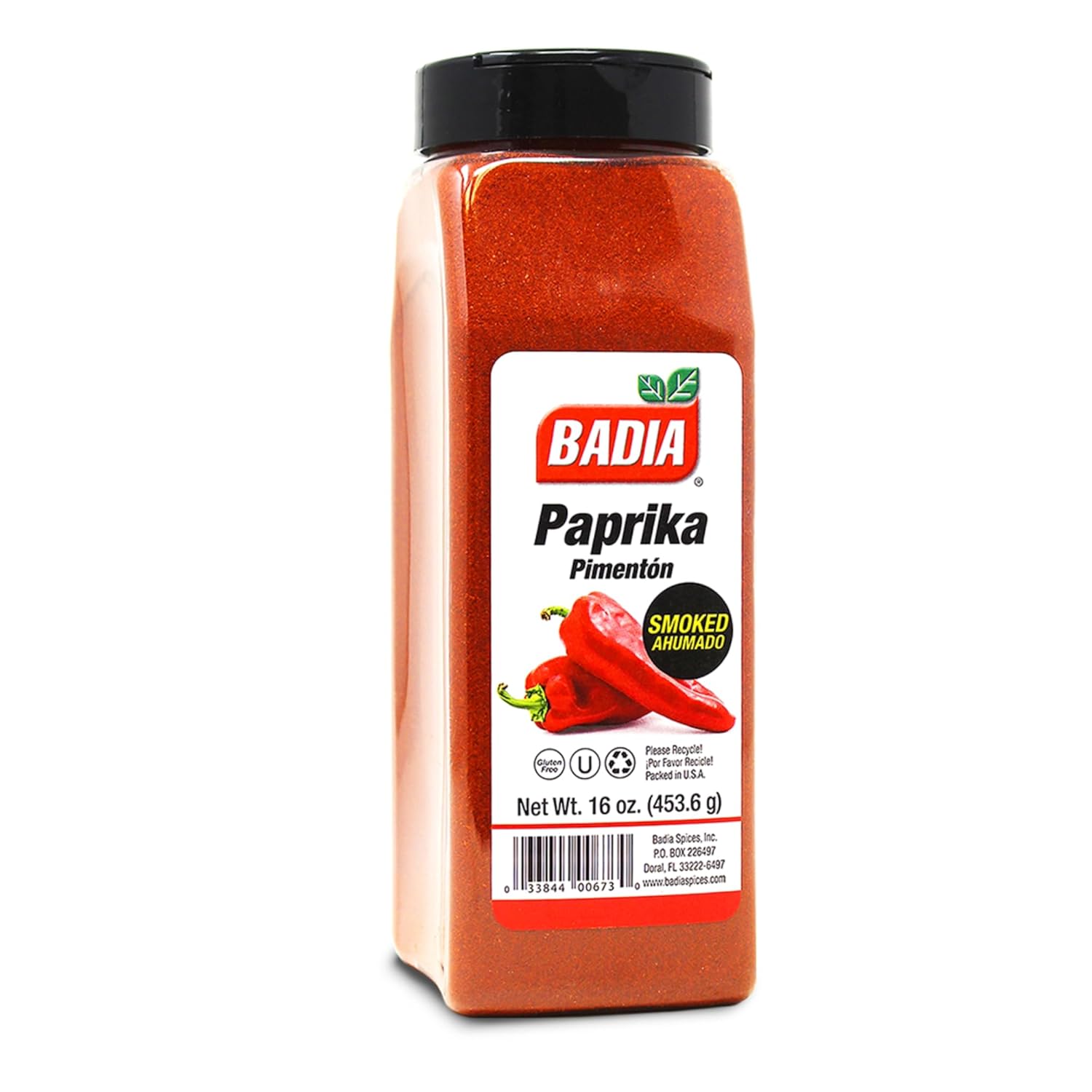 badia smoked paprika 16 oz rich smoky flavor all natural cooking seasoning