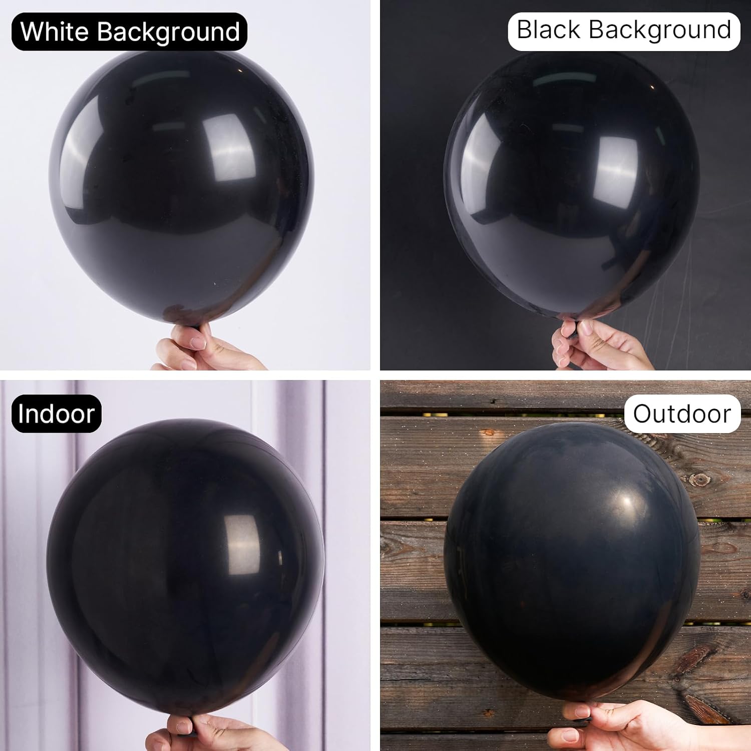 PartyWoo Black Balloons 140 pcs Different Sizes of 18 12 10 5 Inch Black Balloons Arch Kit Garland for Baby Shower Birthday Graduation Casino Gaming Anniversary Retirement Party Decorations Black-Y18