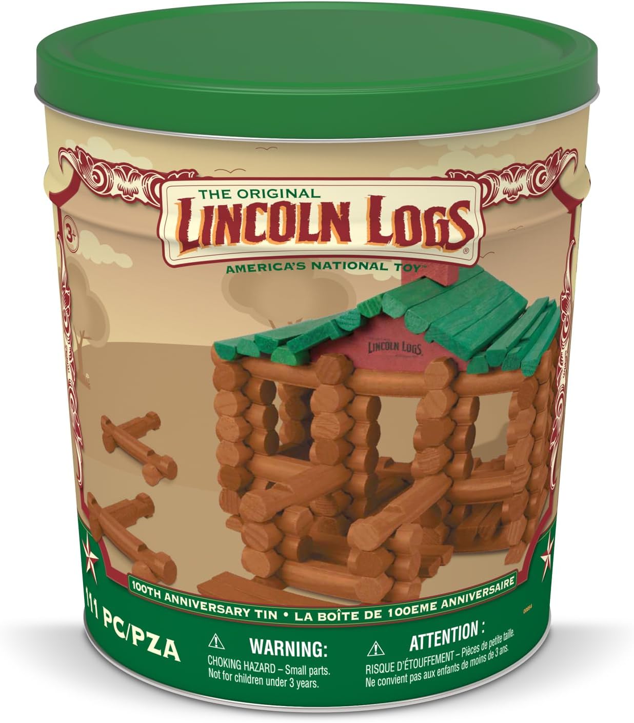 Lincoln Logs 100th Anniversary Tin