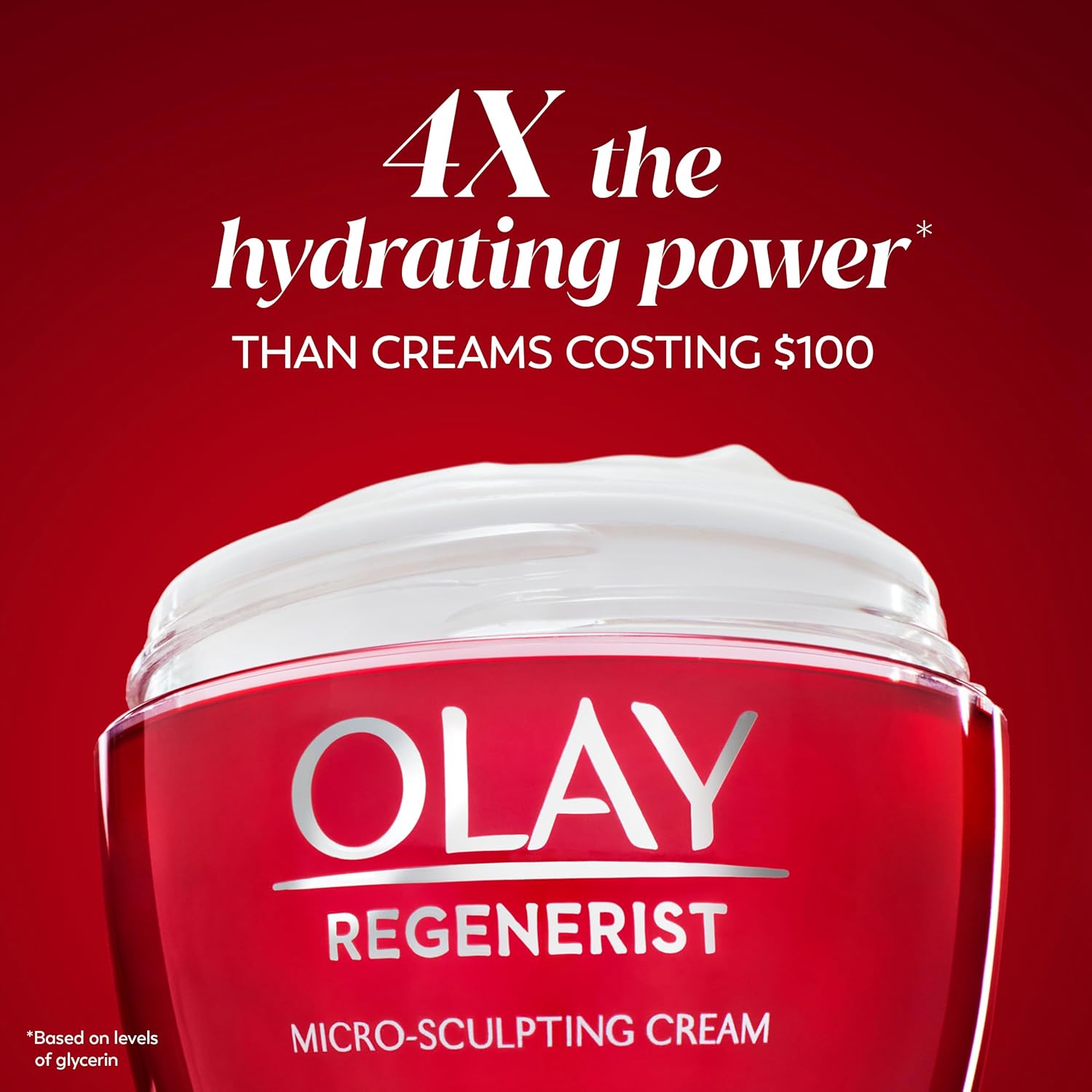 olay face moisturizer, regenerist micro-sculpting facial cream, women, 1.7 oz, anti-aging, hydration, firming skin care, hyaluronic acid, niacinamide, amino peptides