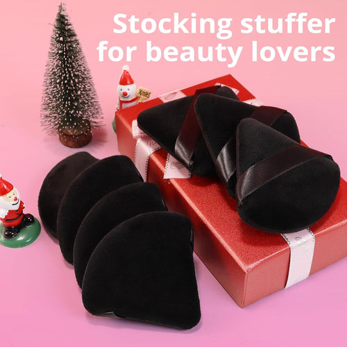 beakey 12pcs triangle powder puffs loose powder foundation makeup set ultra-soft breathable