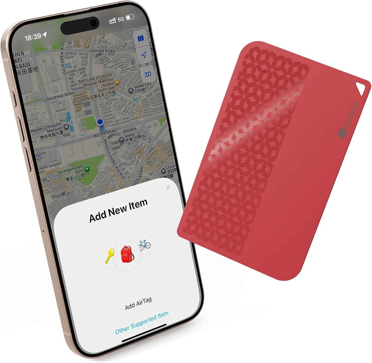 2026 [Apple MFi Certified] (iOS Only) Bluetooth Air Tracker Tag Smart Card for Apple Find My iPhone Wallet GPS Tracker, 5-10 Years Staying Power, Keys Finder and Item Locator for Keys, Bags, Passport