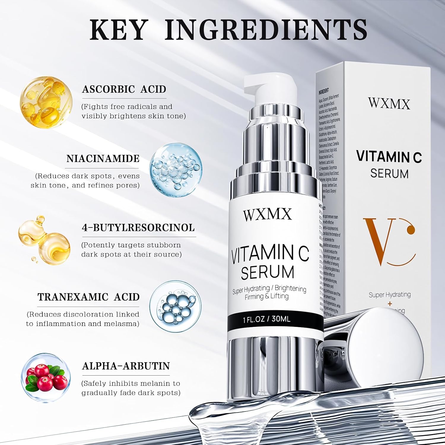 super vitamin c face serum for mature skin hydrating anti-aging formula 1 fl oz pack of 1