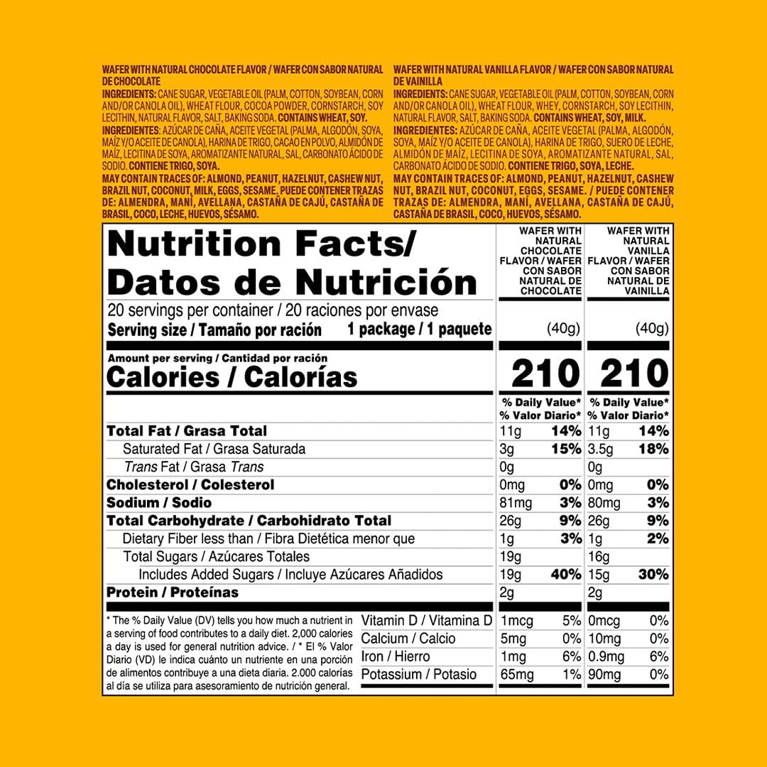 Bauducco Choco Biscuit Cookies - Individually Wrapped, 0.6 oz, 40 count, 25.3 oz total weight