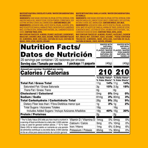 Bauducco Choco Biscuit Cookies - Individually Wrapped, 0.6 oz, 40 count, 25.3 oz total weight