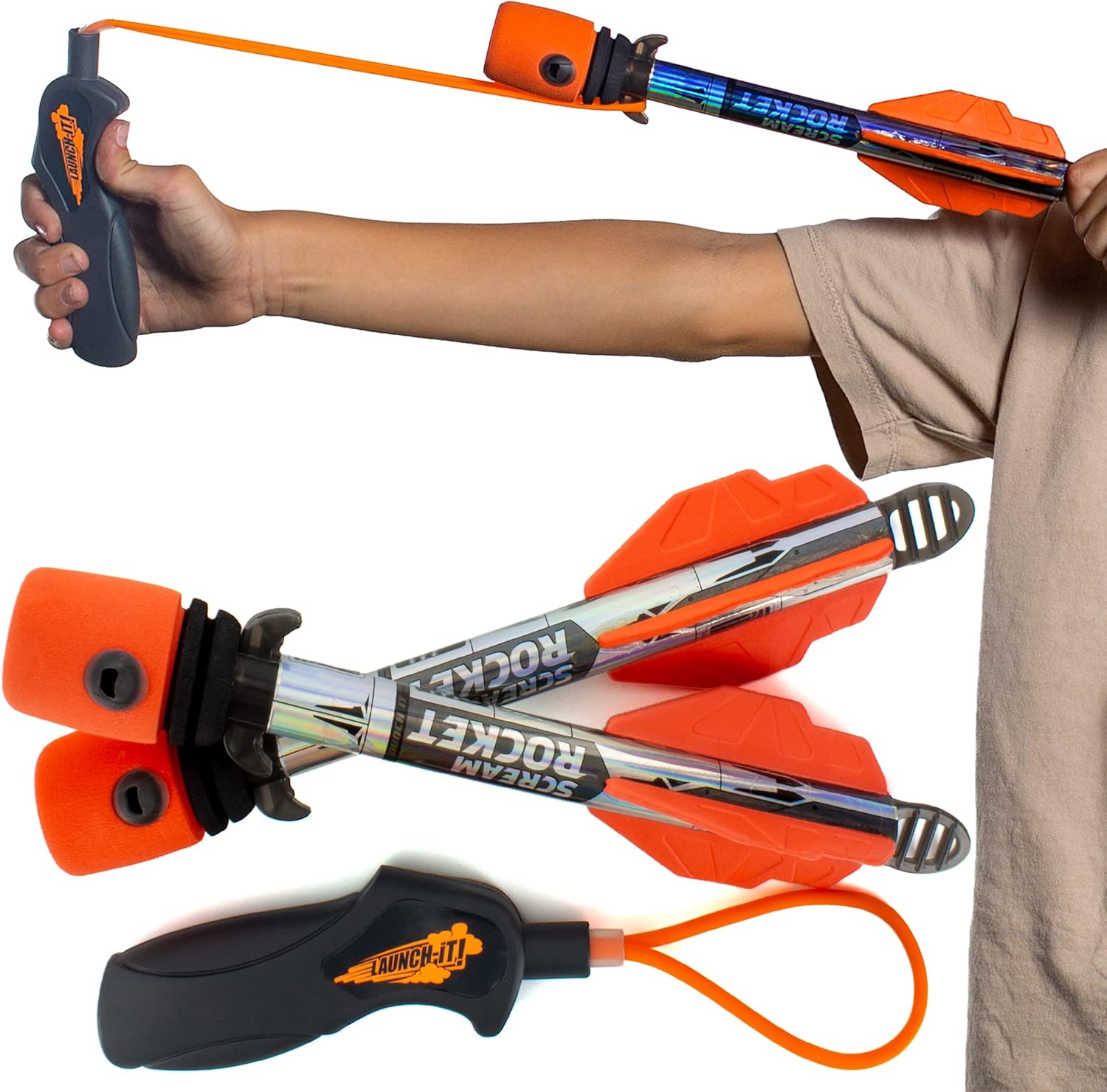 Toy Rocket Launcher for Kids: Outdoor Toys Slingshot Rocket Launchers - Best 6-10 Year Old Boy Gifts for Teens Boys & Girls All Ages - Fun Summer Toys 5 6 7 8 9 10 11 12+ Year Old Boy Birthday Gifts