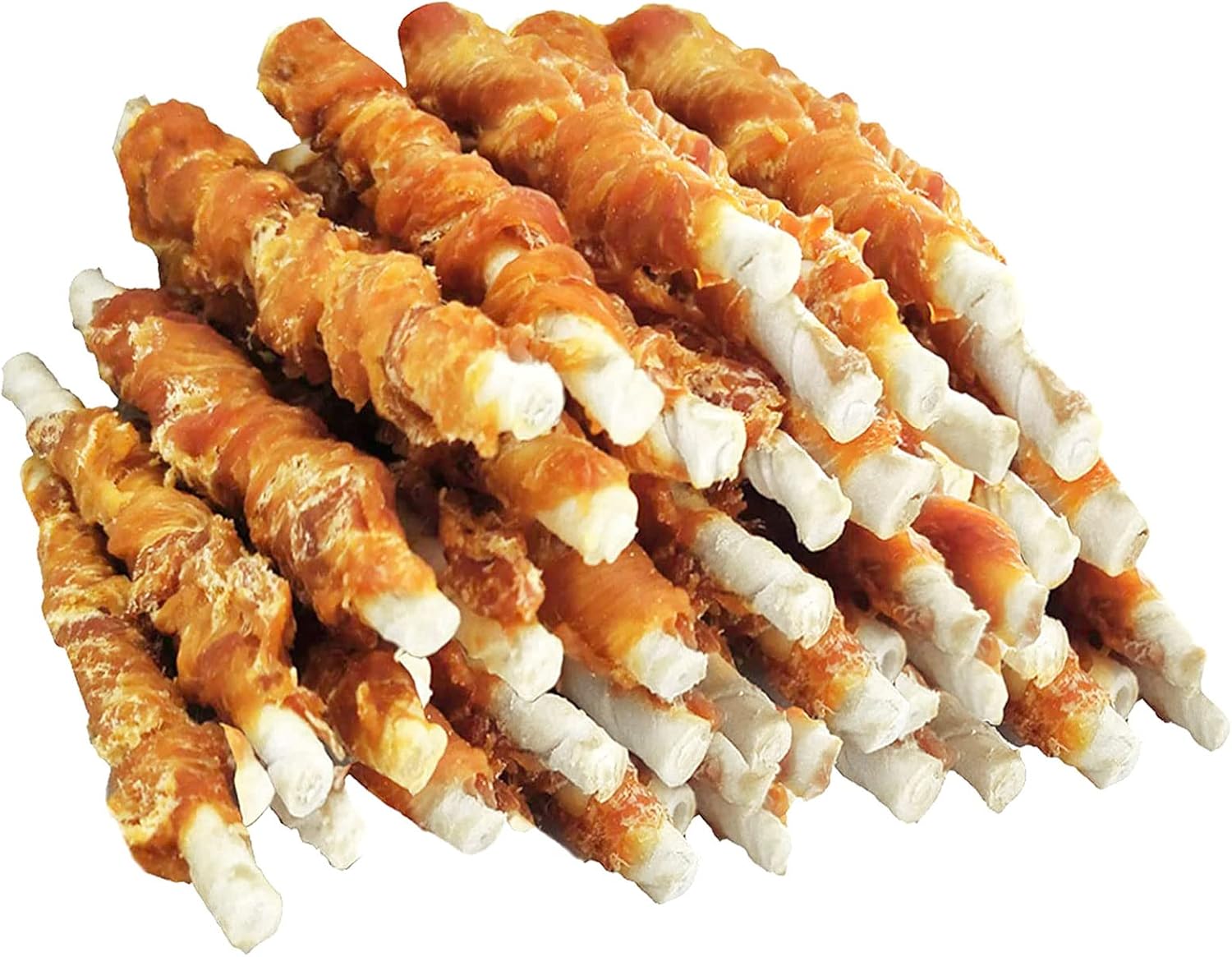 MON2SUN 5-inch rawhide twist chicken hide sticks for puppy and small dogs, 14.11 oz chicken pack