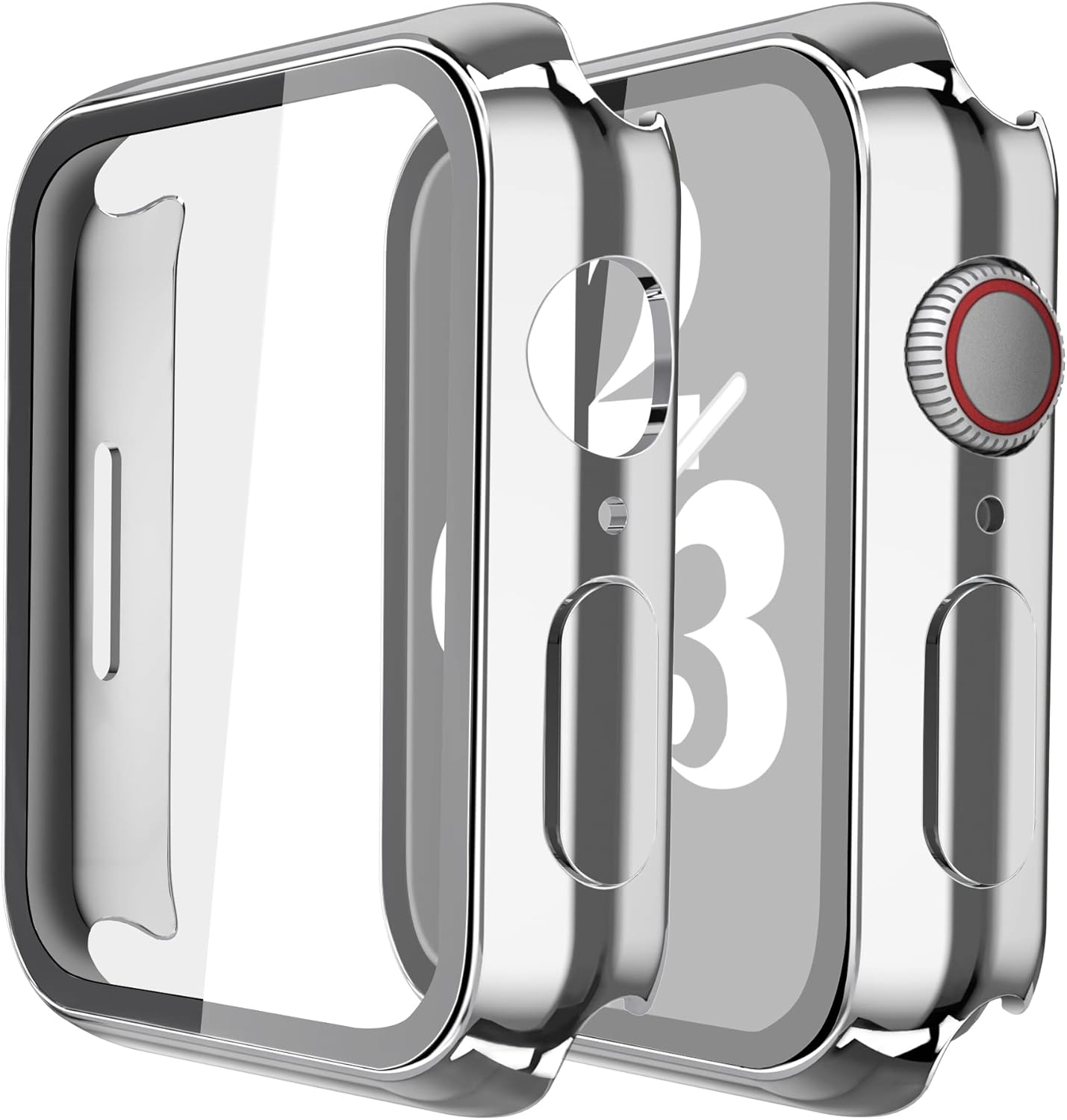 Misxi tempered glass case for Apple Watch Series 7 (2021) 46mm and Series 6 watch