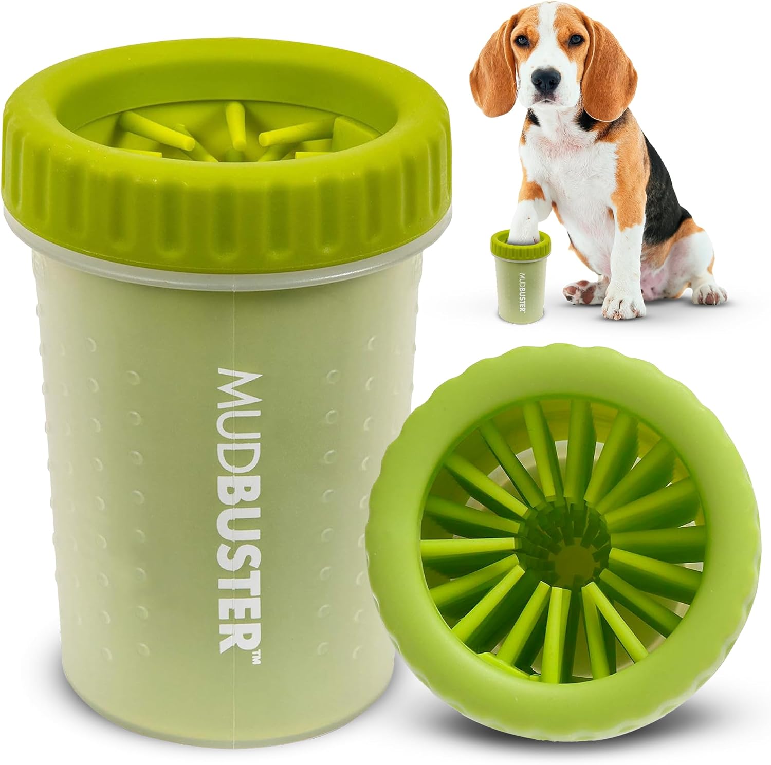 Dexas MudBuster Portable Dog Paw Washer in Large, Matte Black, Special Edition for Easy Cleaning