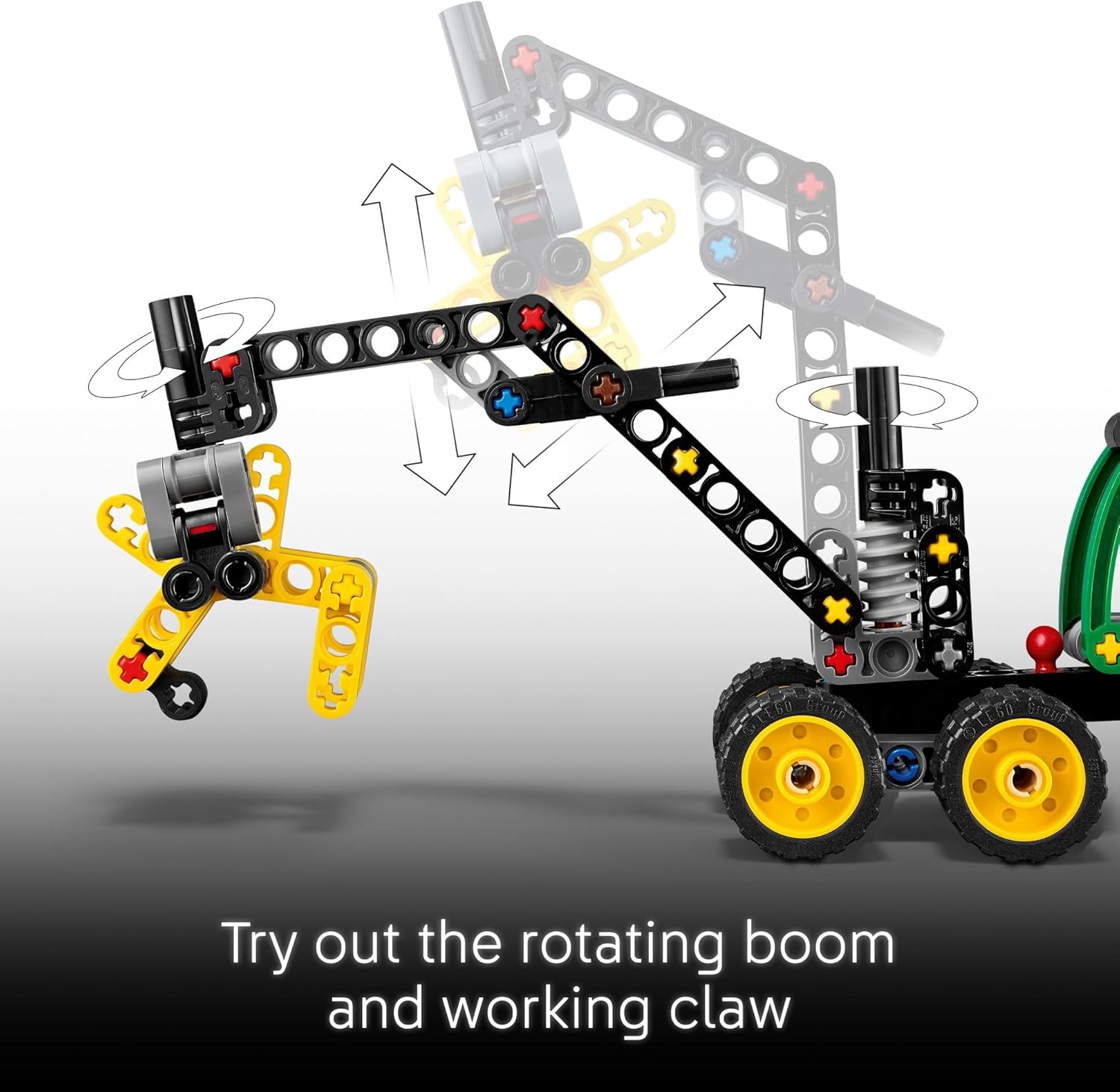 LEGO Technic John Deere 1470H Wheeled Harvester Building Toy for Kids - Heavy Vehicle Playset W/Realistic Suspension & Steering - STEM Toy for Boys & Girls, Ages 7+ - Gift Idea for Birthdays - 42218