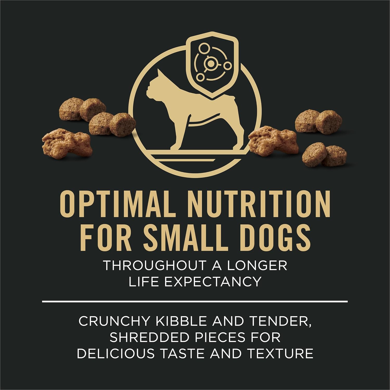 Purina Pro Plan small breed dog food with probiotics, shredded chicken and rice formula, 6 lb bag for small dogs