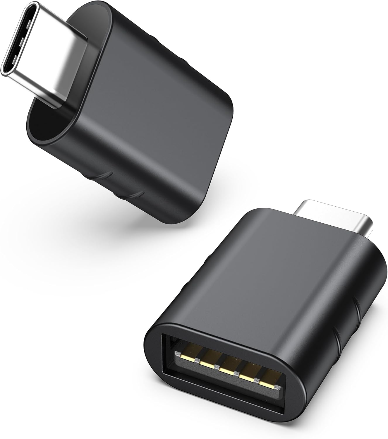 syntech usb c to usb adapter pack of 2 space grey thunderbolt 4 compatible with macbook pro air surface ipad