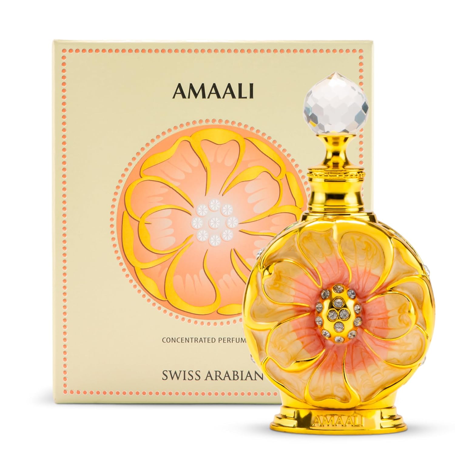 swiss arabian layali rouge 0.5 oz luxury perfume oil fragrance with mango rose and coconut notes