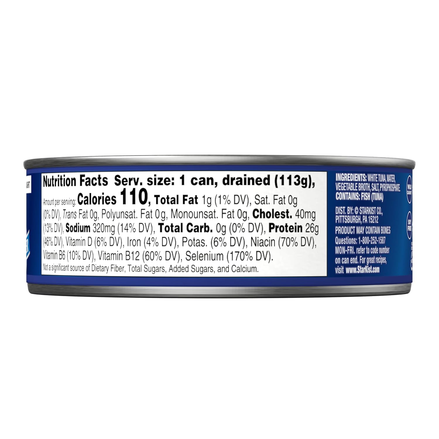 StarKist solid white albacore tuna in water, 5 oz can, pack of 4, non-gmo, dolphin-safe, 4-pack